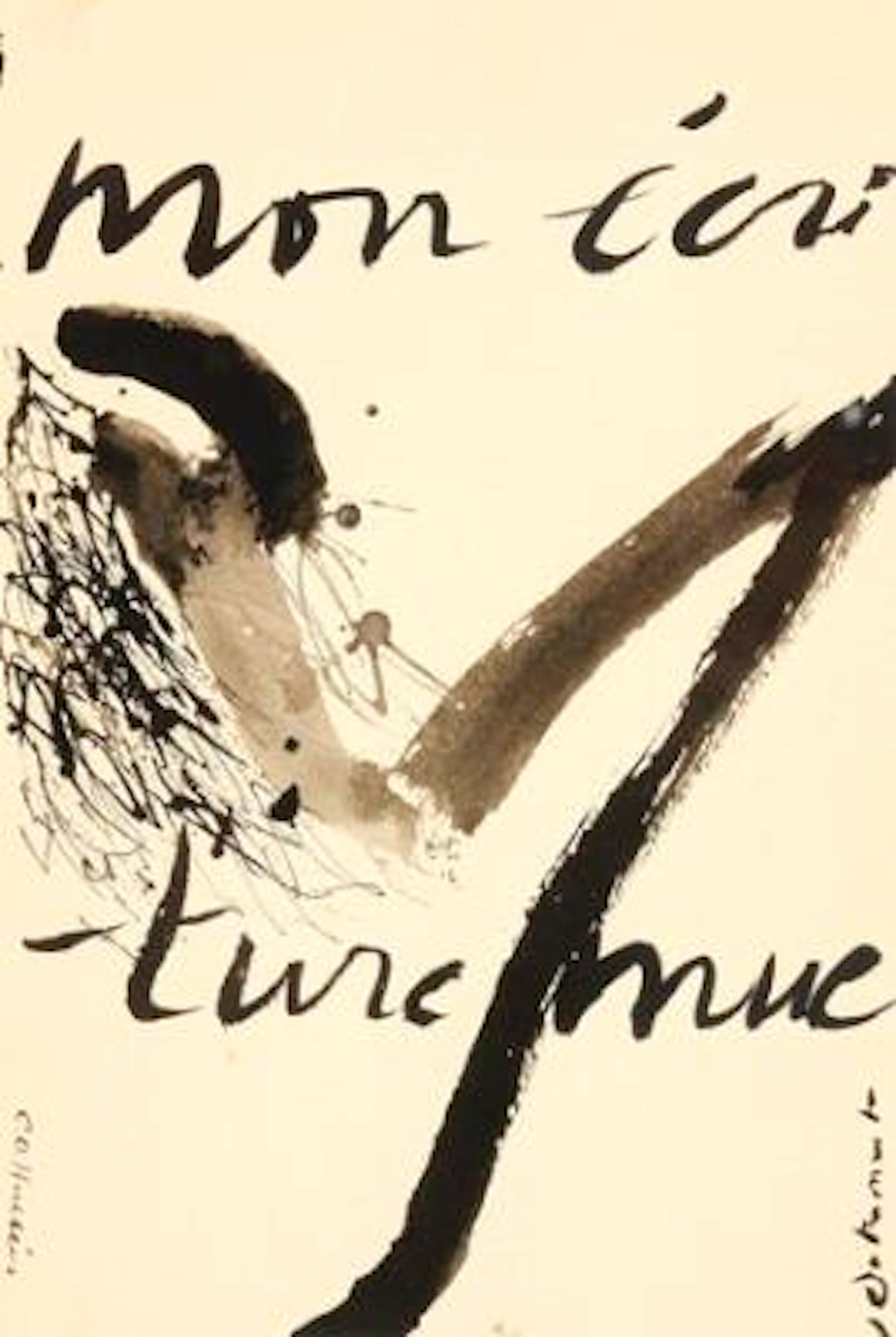 Christian Dotremont, Carl Otto Hultén: "Mon écriture mue". Signed