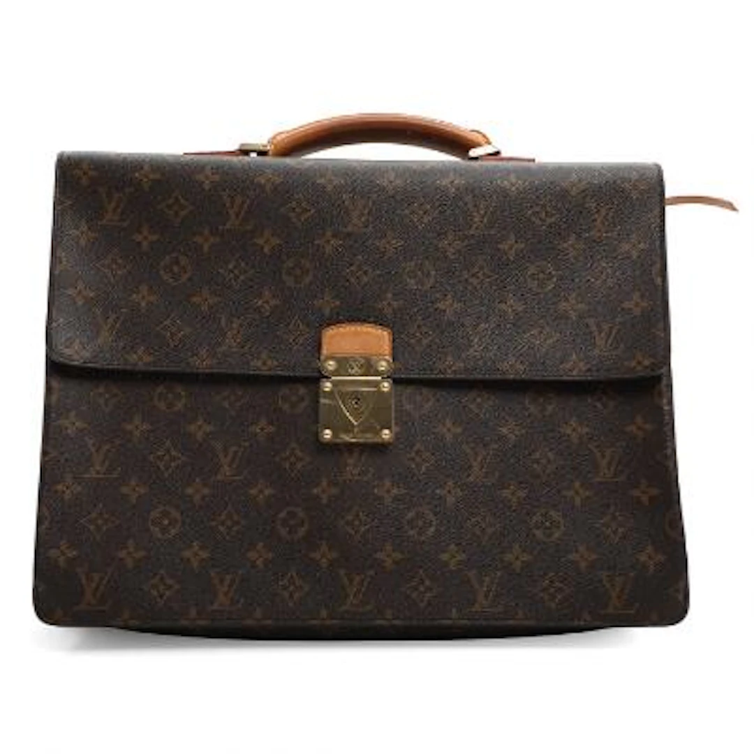 Louis Vuitton: A "Laguito" briefcase of brown monogram canvas with