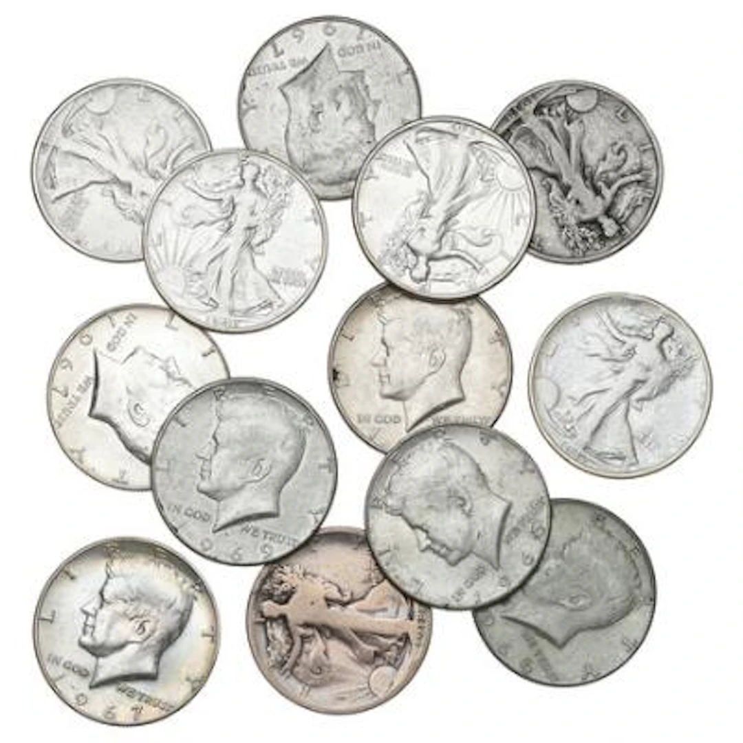 USA, 1/2 Dollar 1918, 1937, 1938, 1941, 1943 (2 pcs), 1964, 1966 (2)