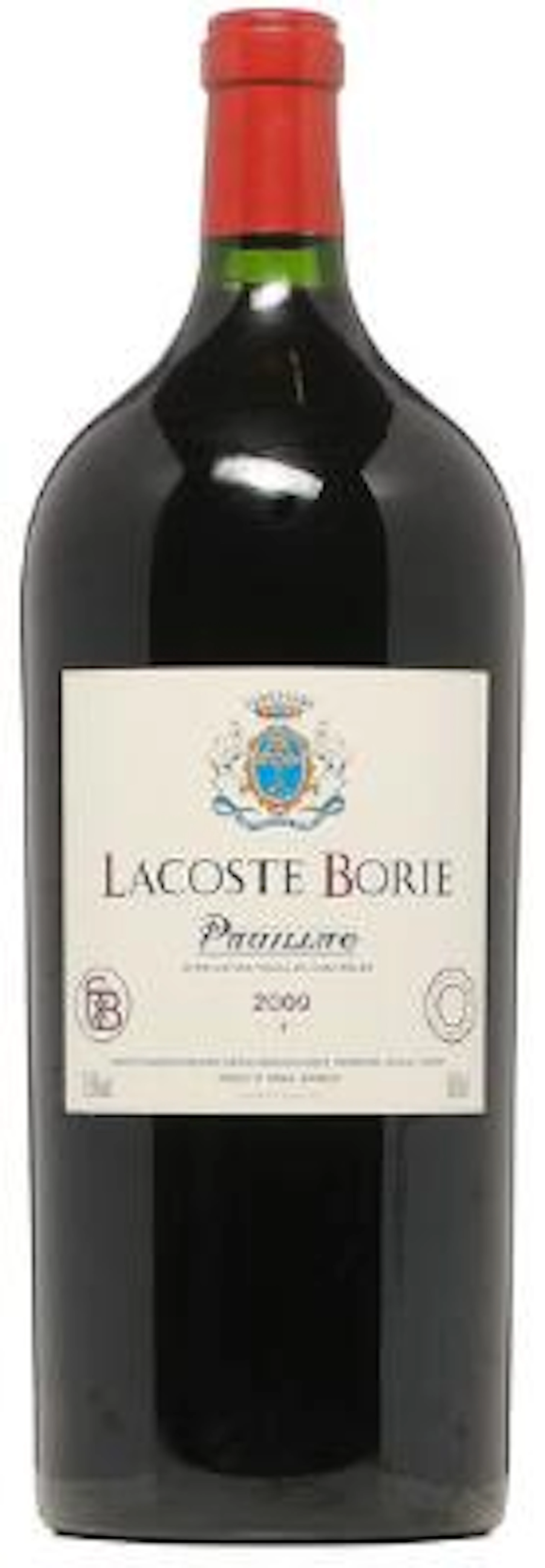 1 bt. Imp. Lacoste-Borie, 2wine Ch. Grand Puy-Lacoste 2009 A (hf/in).