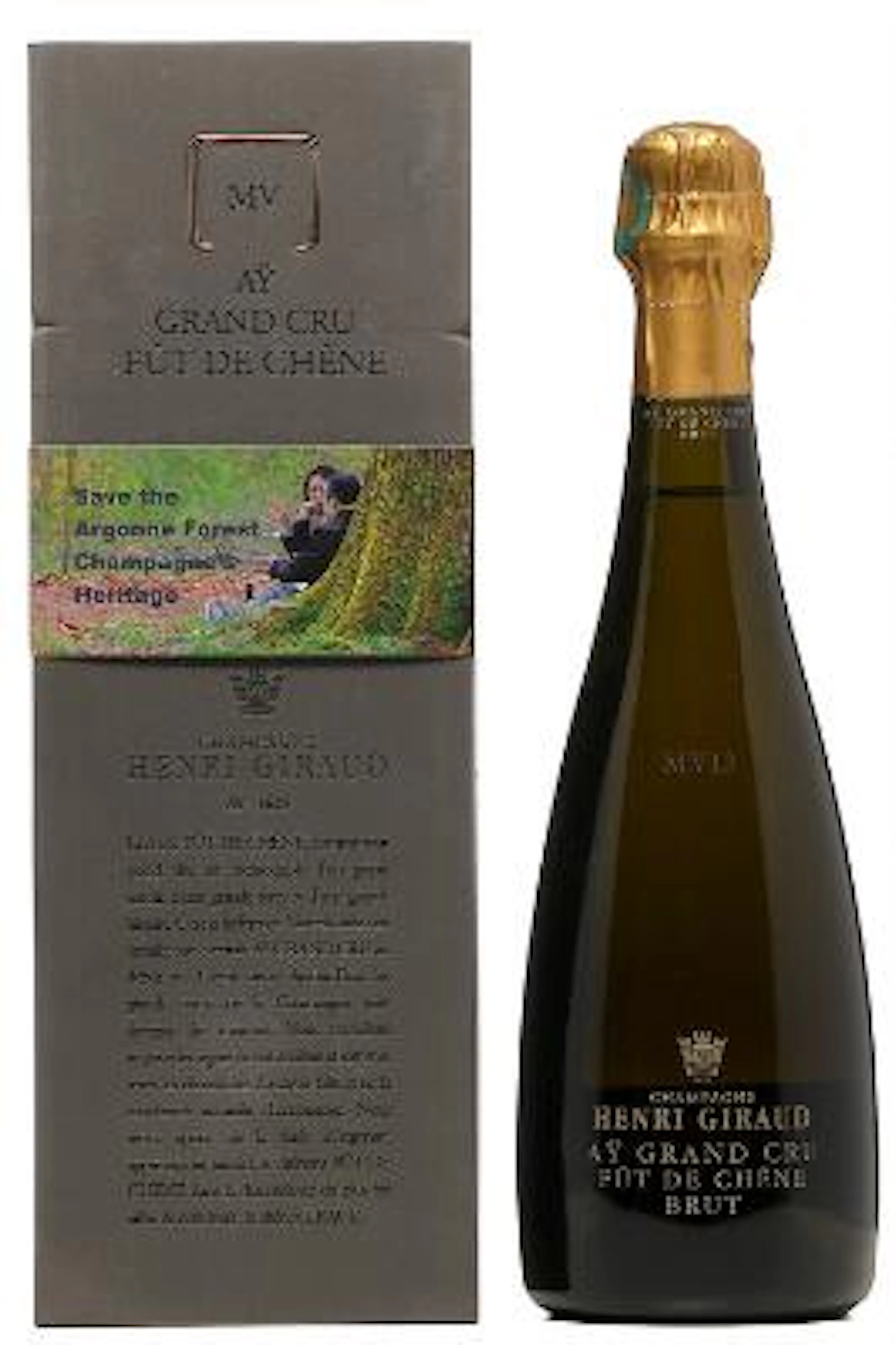 1 bt. Champagne Brut "Fût de Chêne" Grand Cru, Henri Giraud A (hf/in).