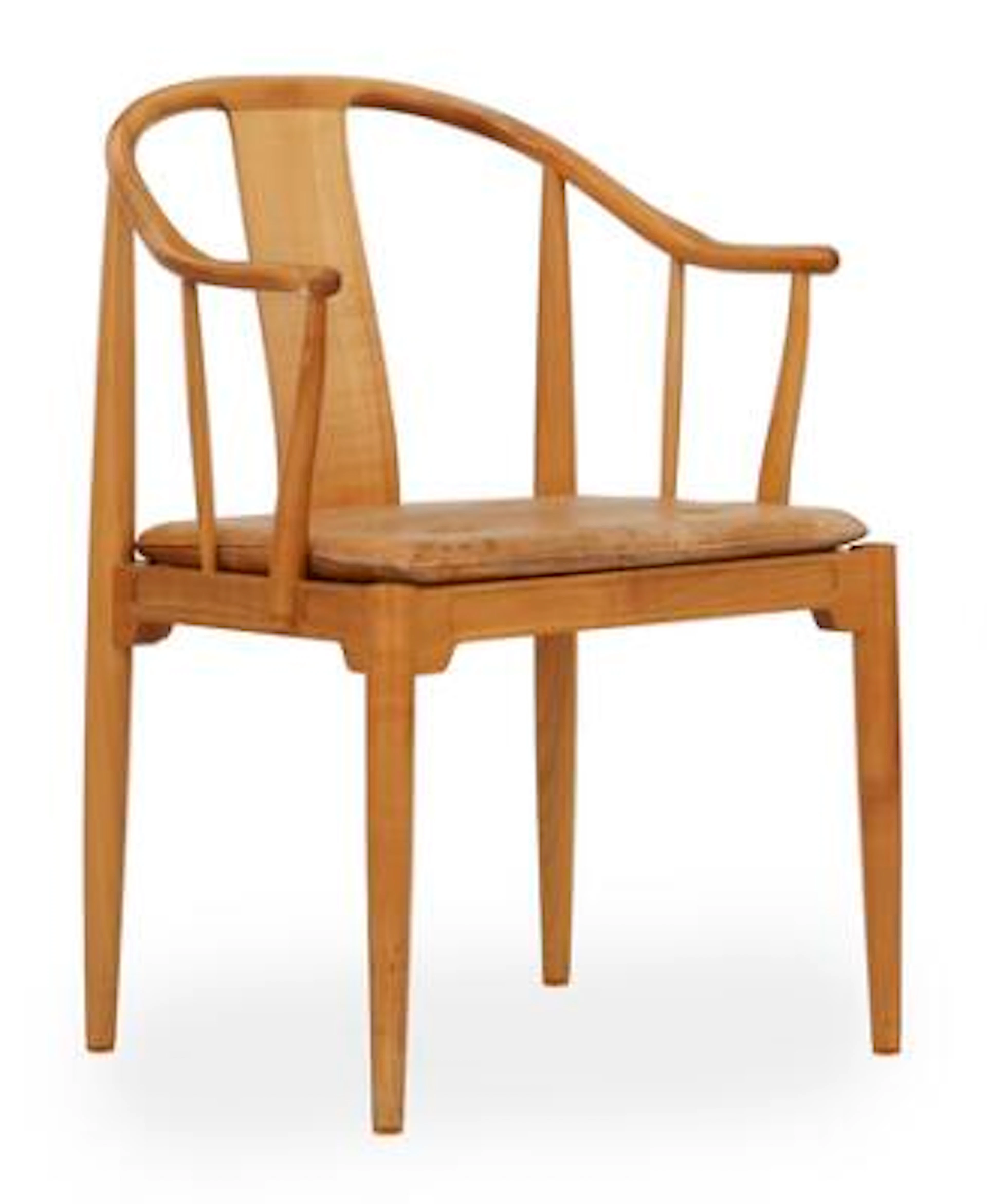 Hans J. Wegner: “The China Chair”. Cherry wood armchair. Seat cushion