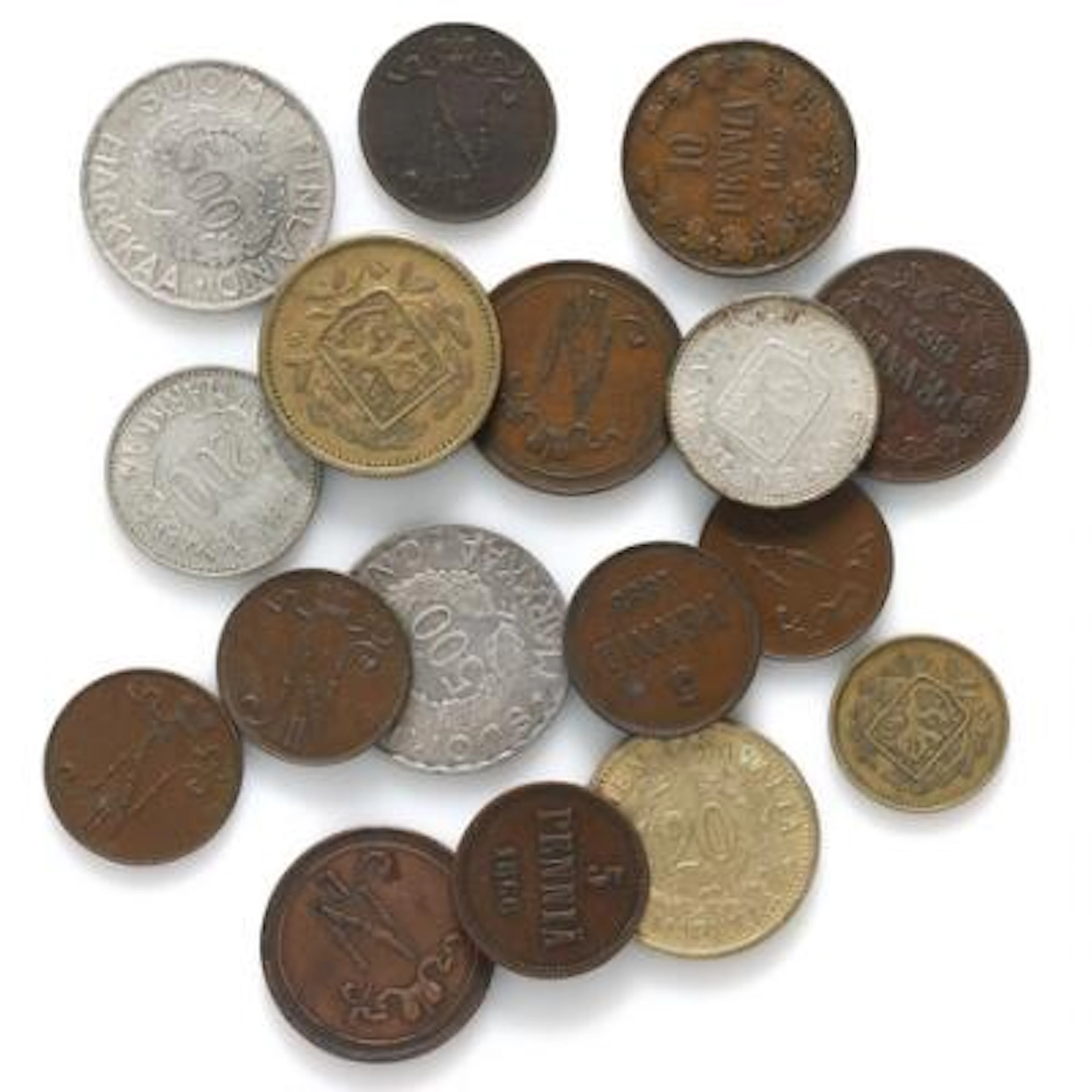 Finland, small collection of coins, in total 17 pcs – Bruun Rasmussen