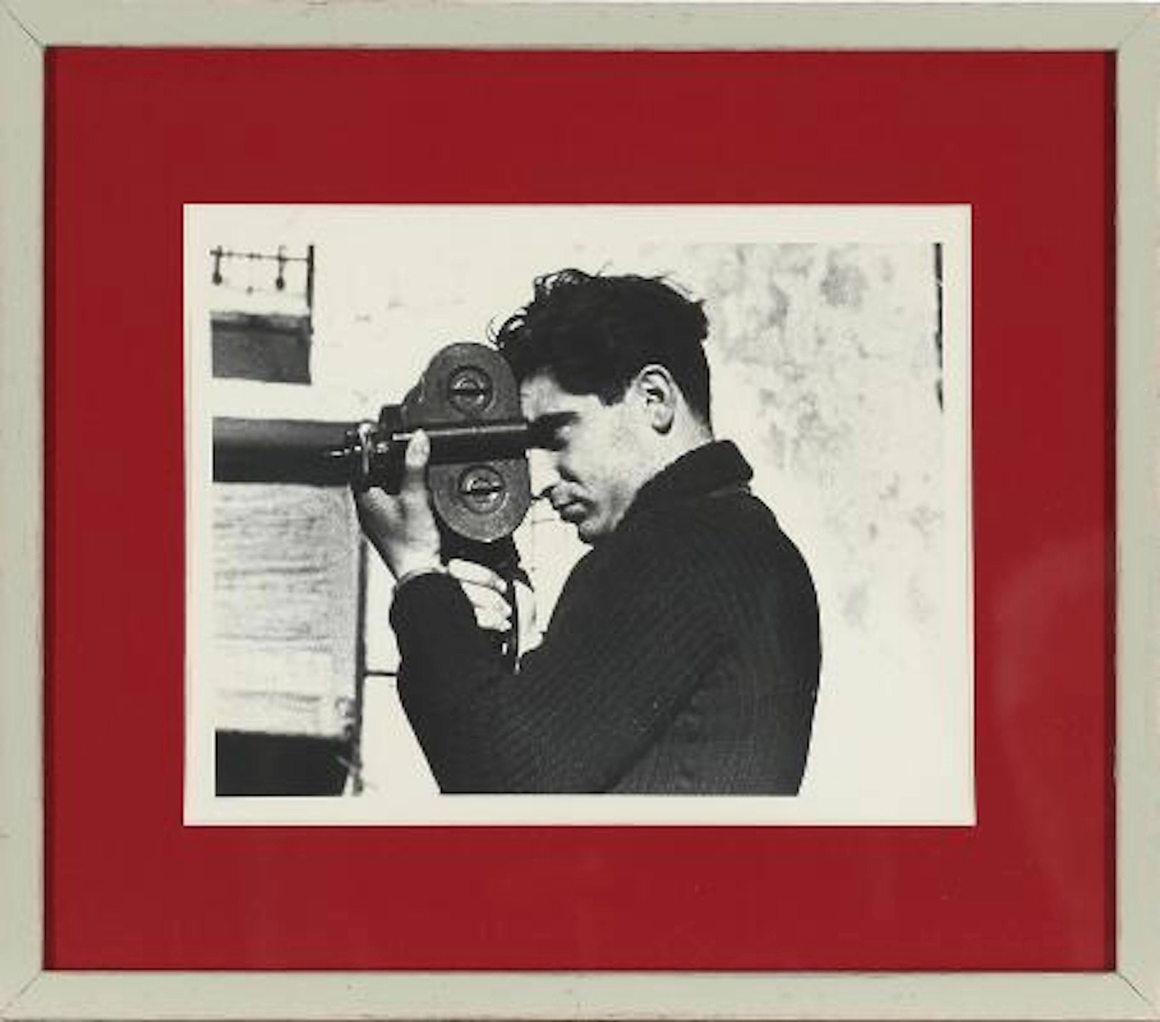 Original black-and-white press photograph of Hungarian-American photographer