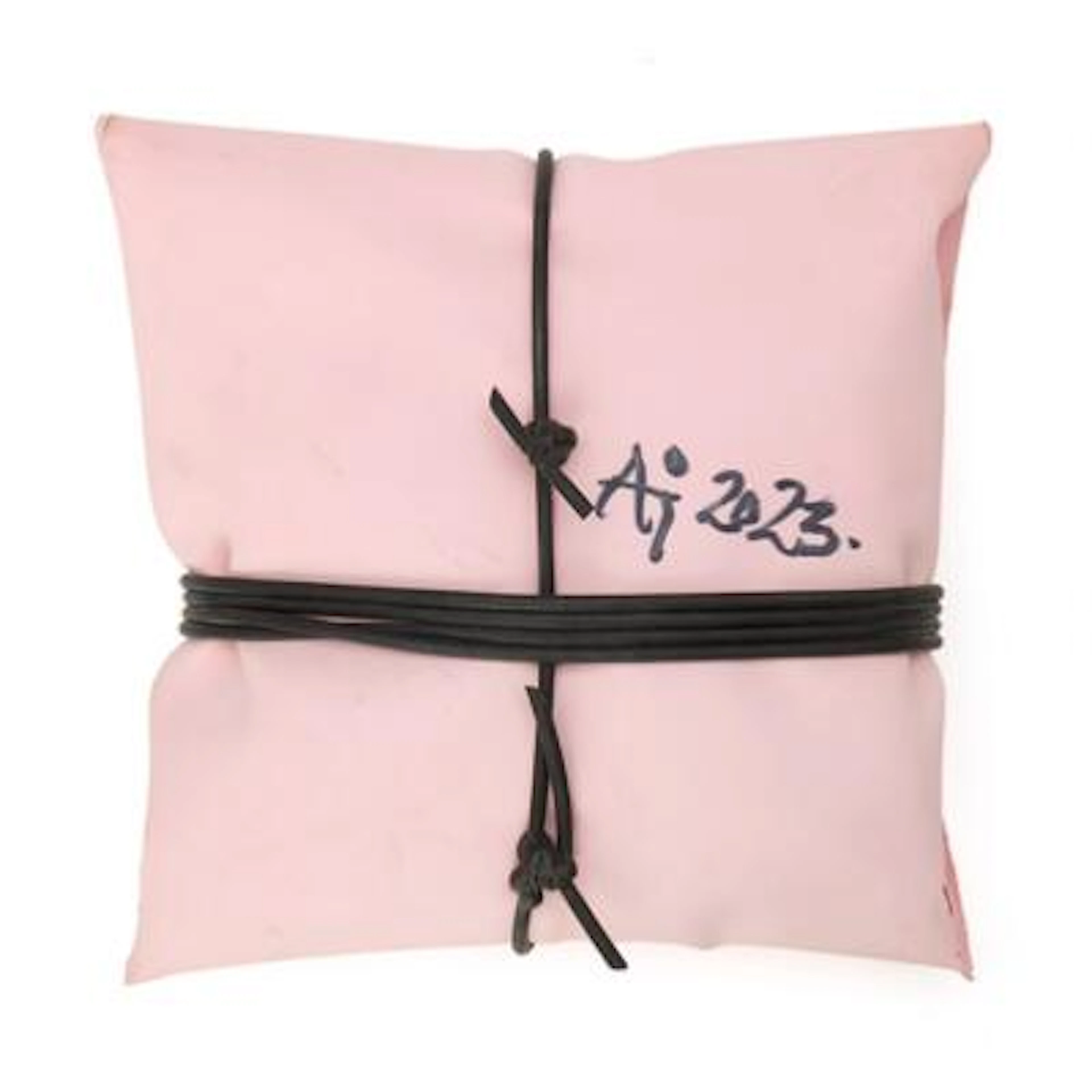Anita Jørgensen: Uden titel. Signeret AJ 2023. Small bag. Pink rubber