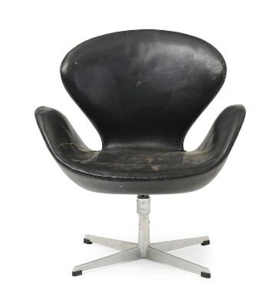 Arne Jacobsen: "The Swan". Lounge chair with profiled aluminium frame.