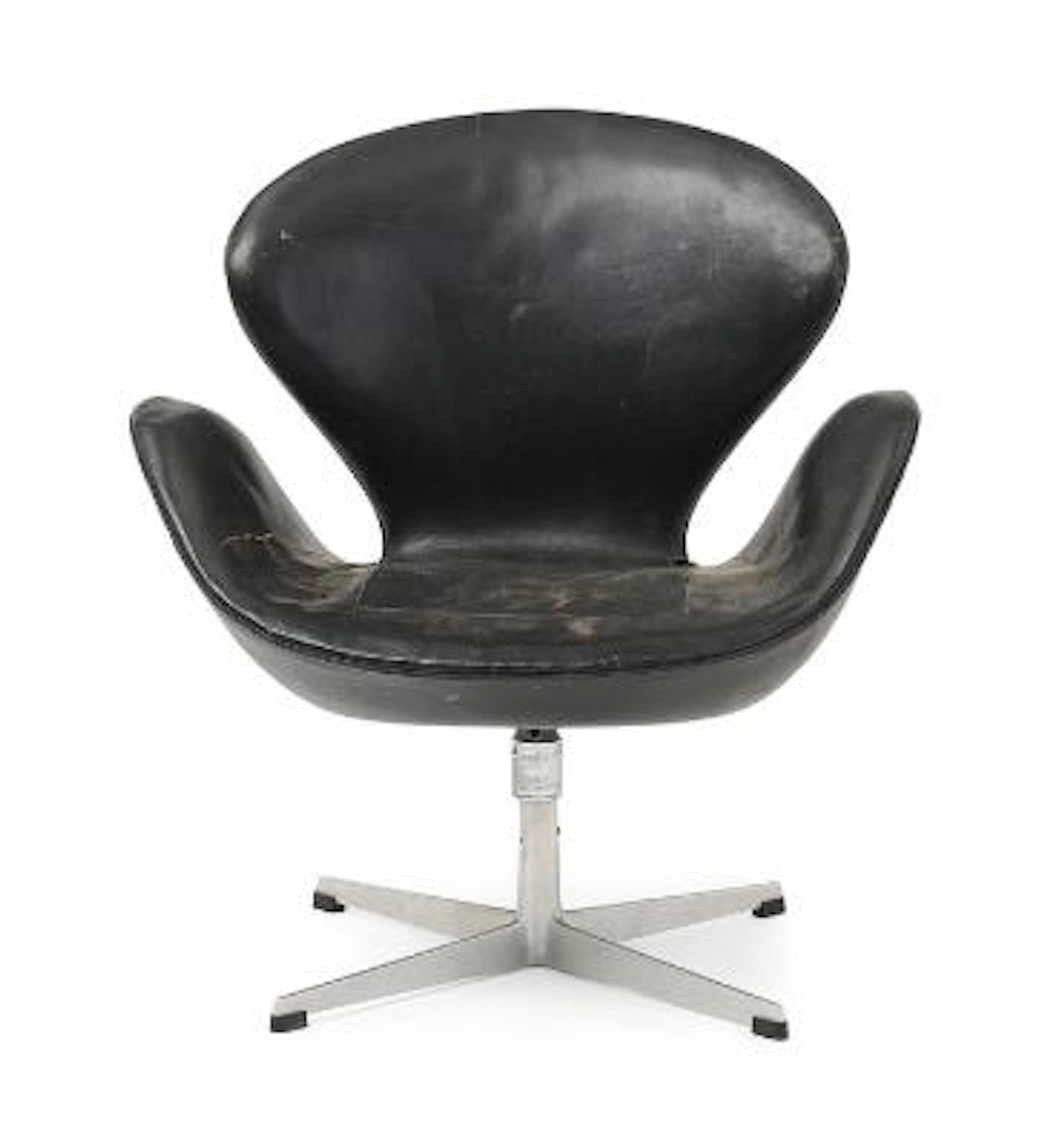 Arne Jacobsen: "The Swan". Lounge chair with profiled aluminium frame.