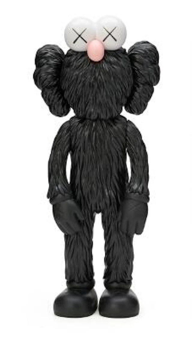 KAWS: "BFF (Black)", 2017. Cast vinyl and resin. Printed signature.
