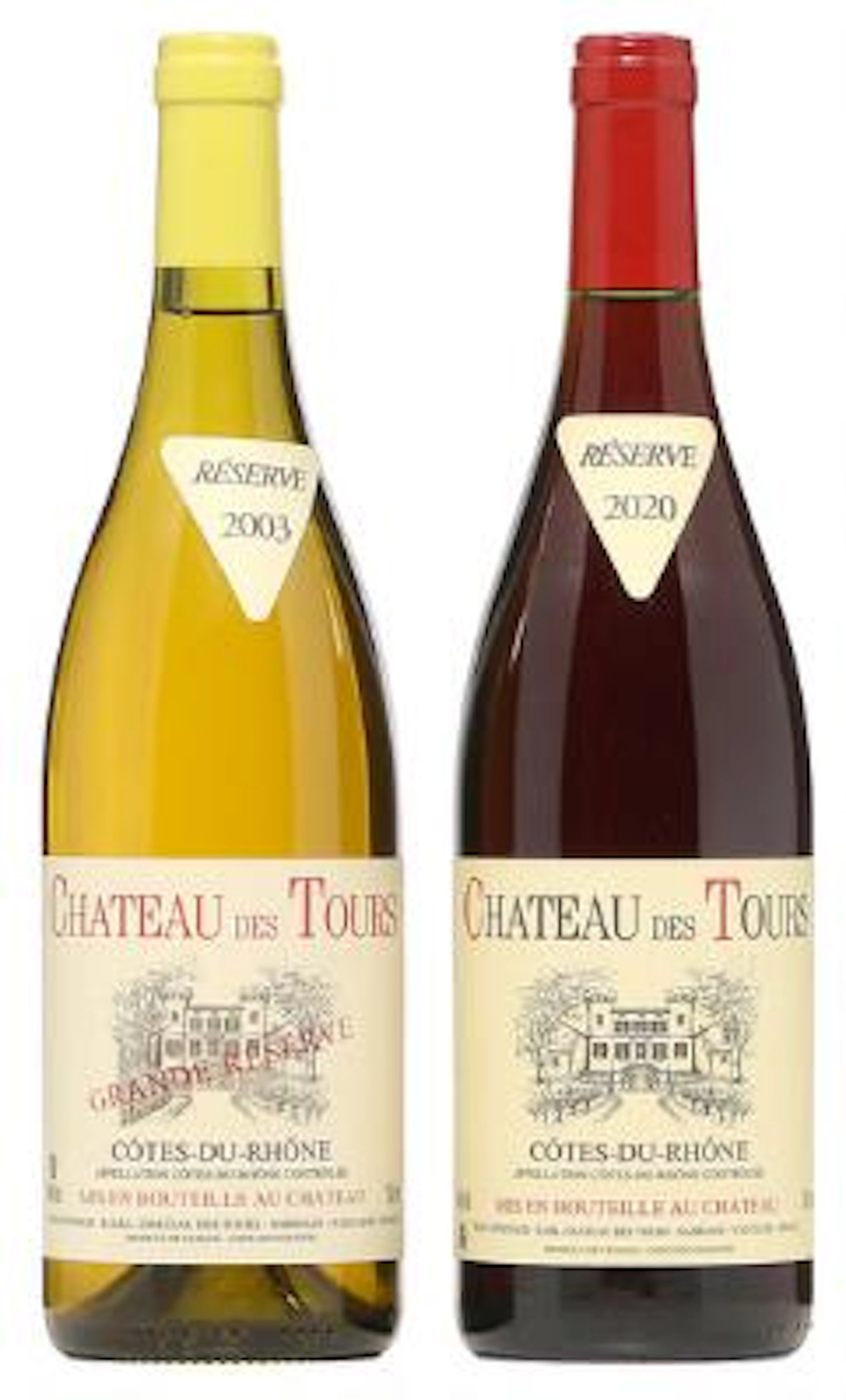 1 bt. Côtes-du-Rhône Blanc "Grande Réserve", Chateau des Tours 2003