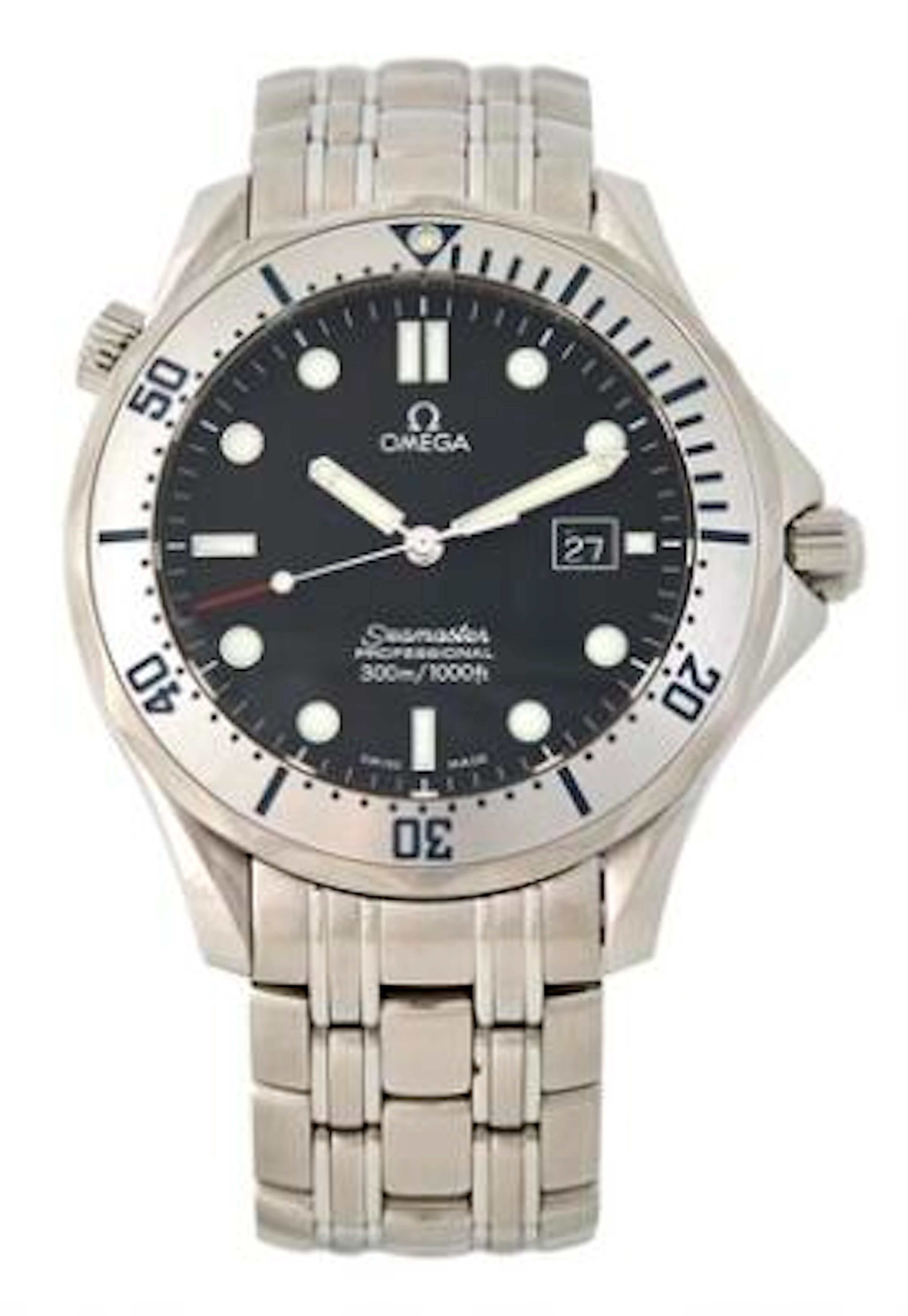Omega: Seamaster 300 of steel, ref. 196.1524. Quartz movement with