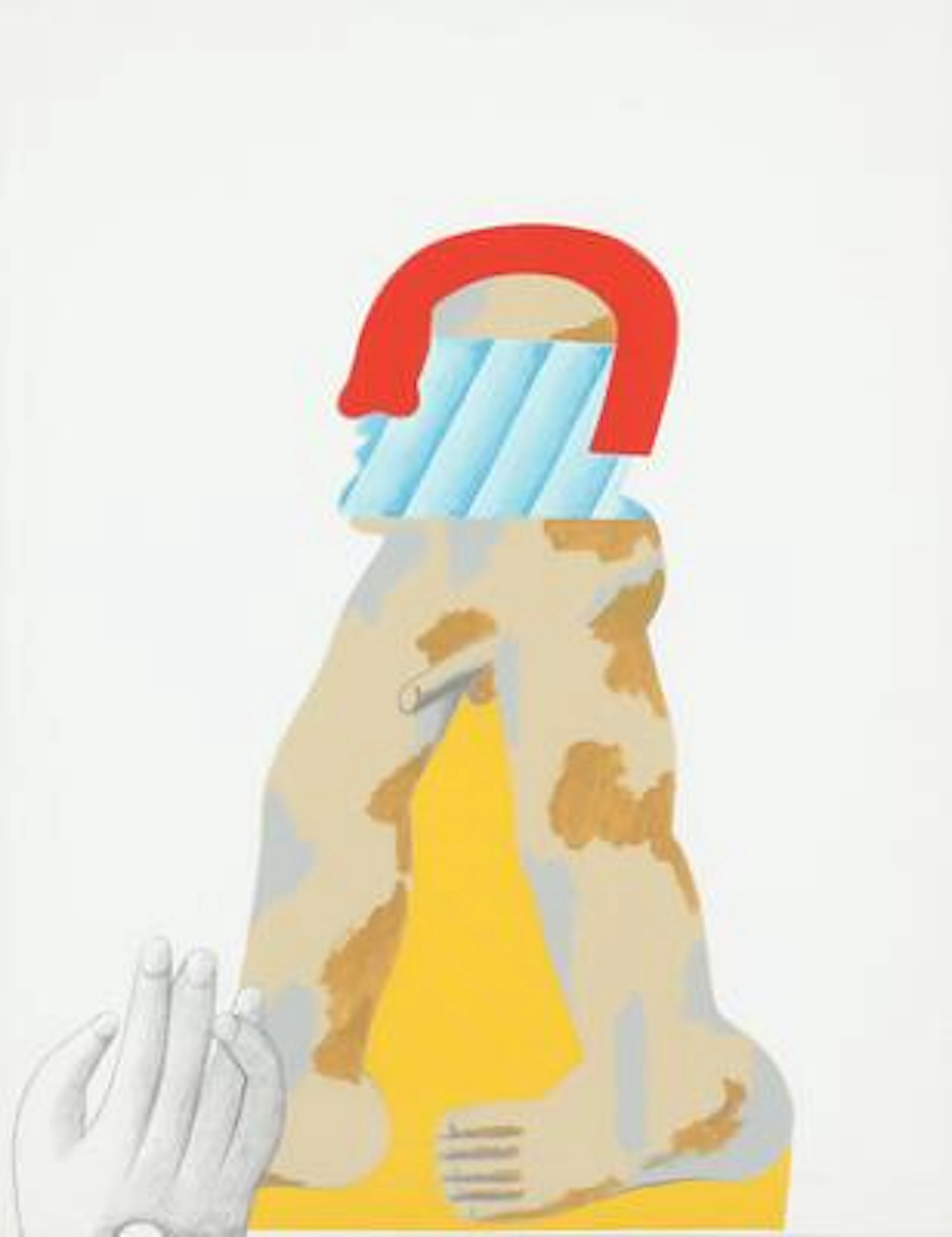 Horst Antes: Figure composition. Signed Antes, 75/125. Lithograph