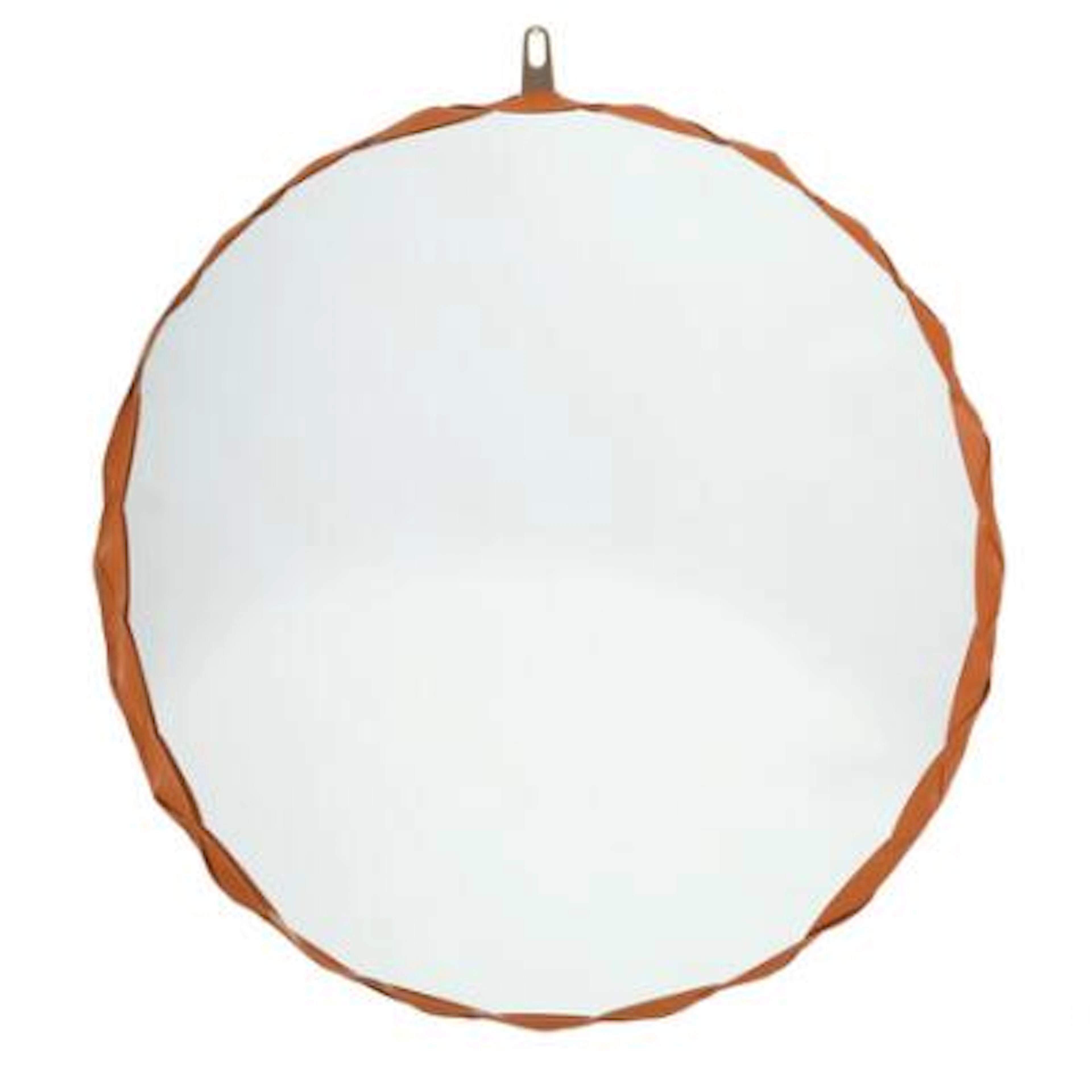 Atelier Oï: "Raperonzolo", mirror in braided leather frame. Designed