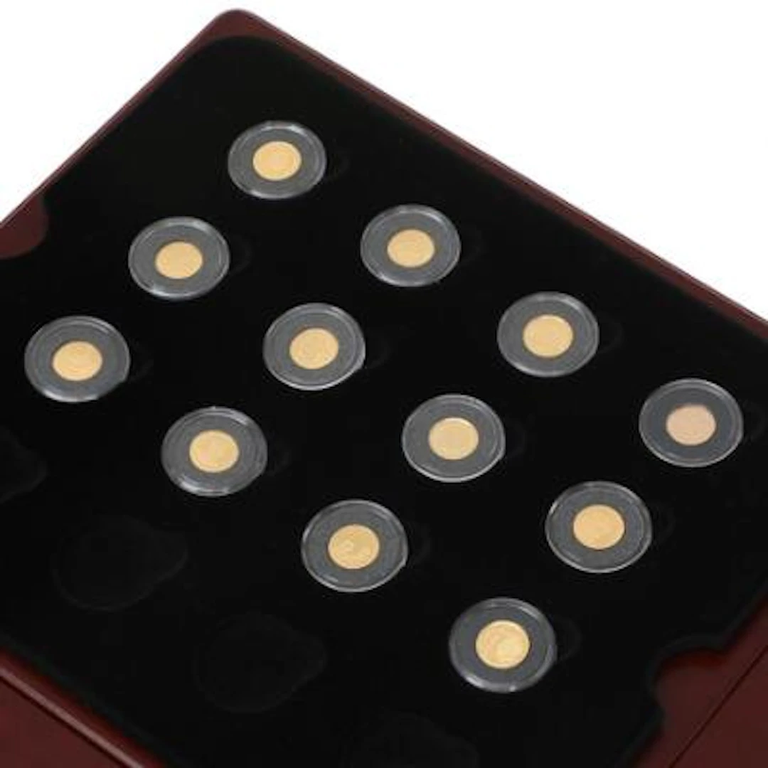 Collection "The World's Smallest Gold Coins", in total 12 pcs – Bruun
