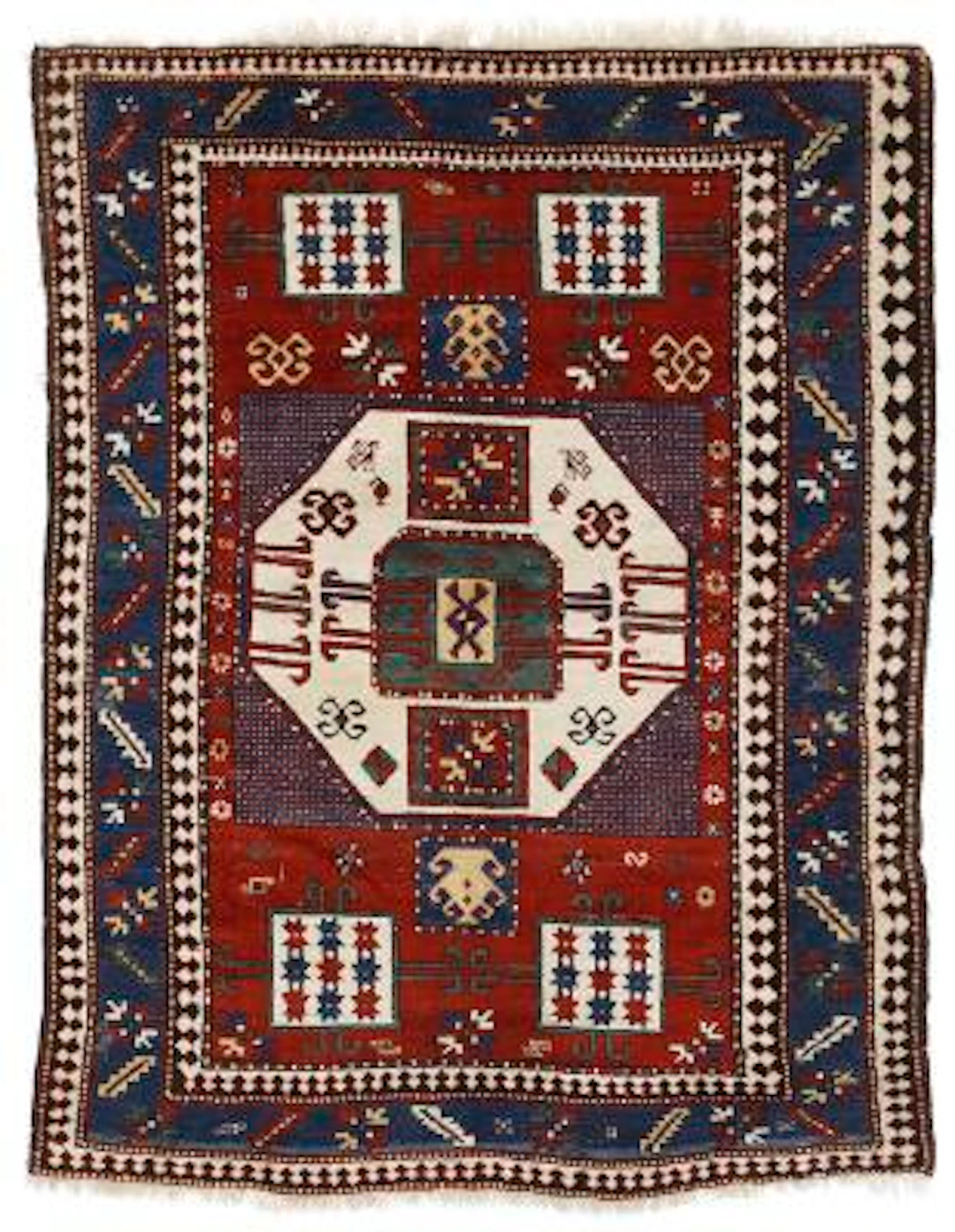 An antique Karachop Kasak rug, Caucasus. C. 1900. 210 x 156 cm. –
