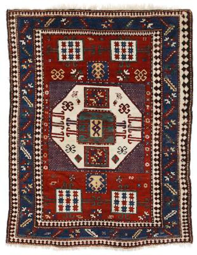 An antique Karachop Kasak rug, Caucasus. C. 1900. 210 x 156 cm. –