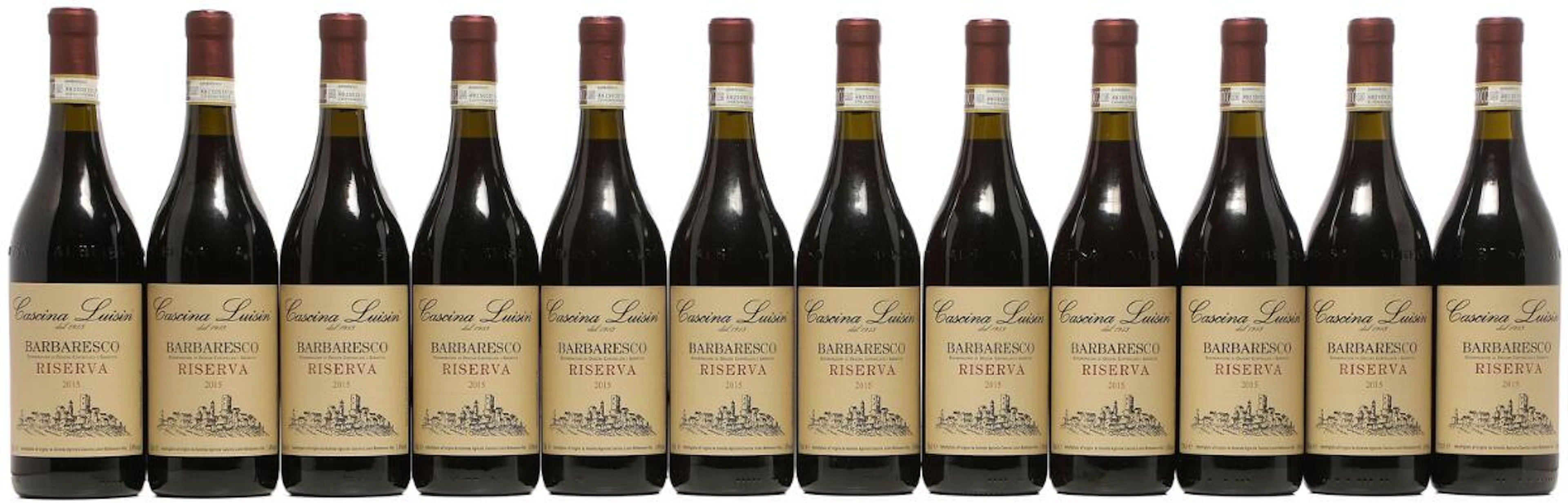 12 bts. Barbaresco "Riserva", Cascina Luisin 2015 A (hf/in). Oc. –