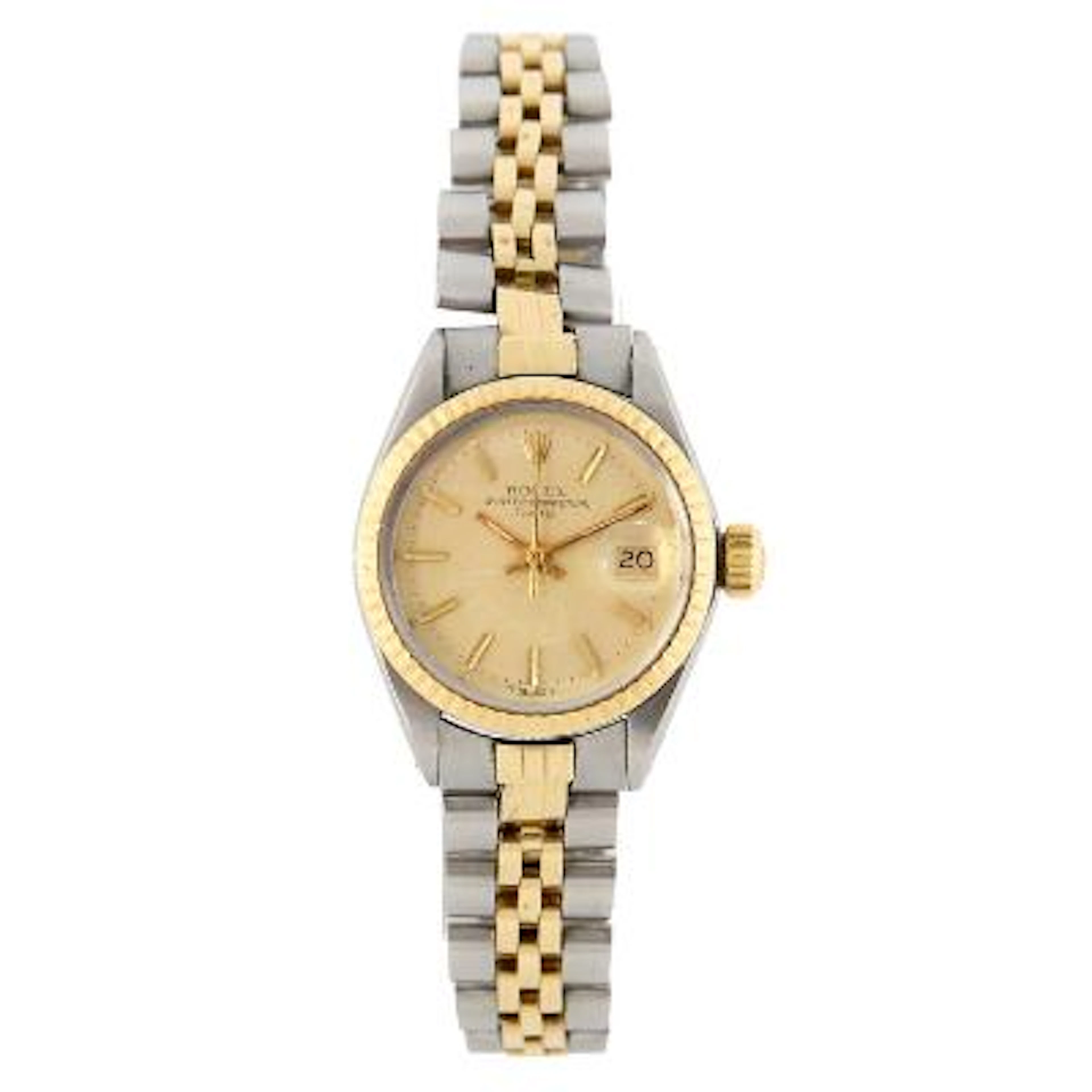 Rolex: Oyster Perpetual Date of 18k gold and steel, ref. 6917. Mechanical