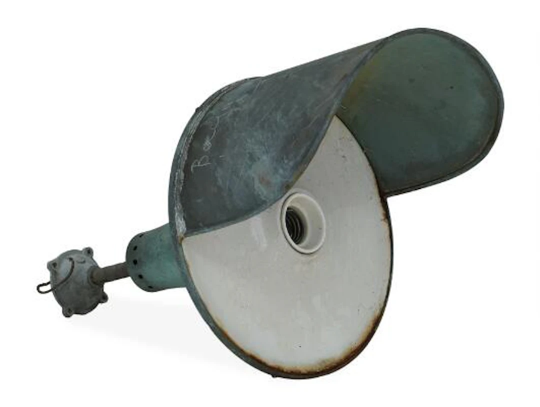 Unknown designer: Outdoor lamp in patinated copper. Manufactured and