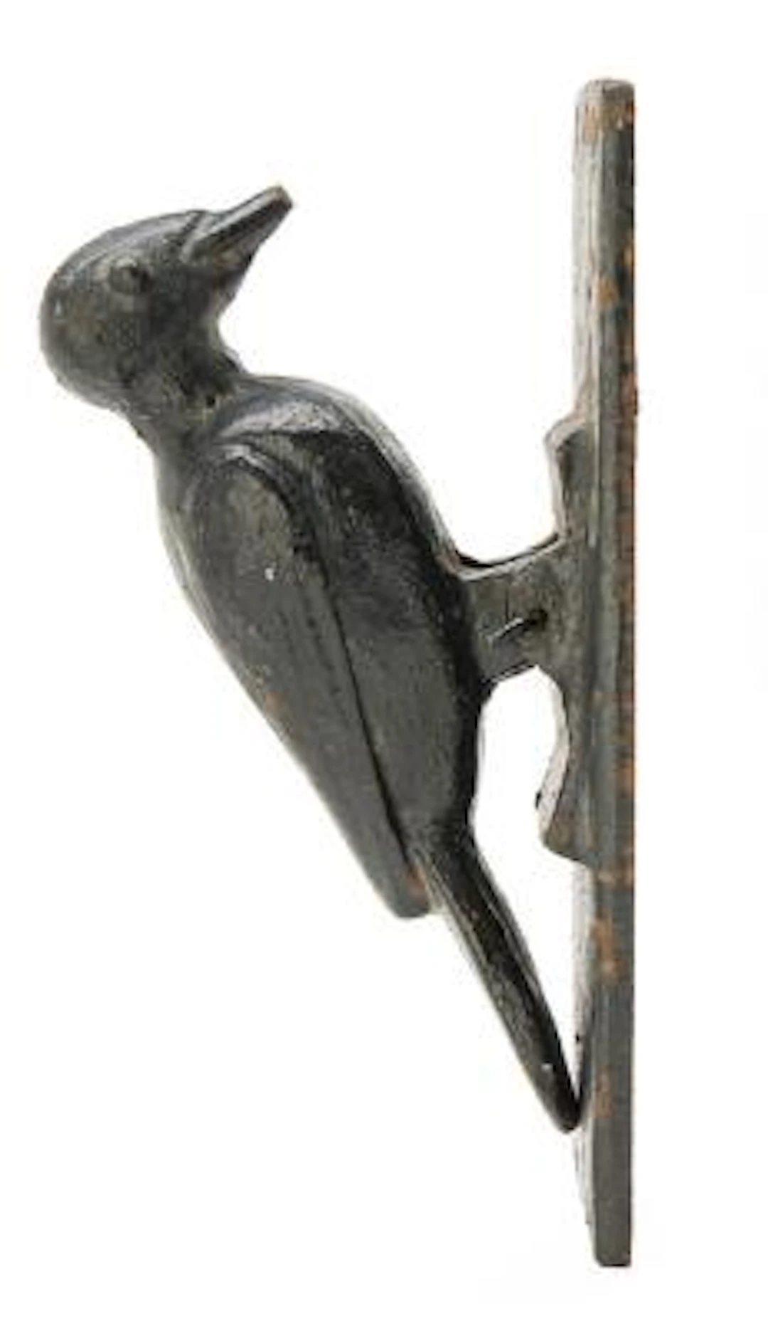 Gunnar Westman: "Spætten". Door hammer of patinated cast iron. Manufactured