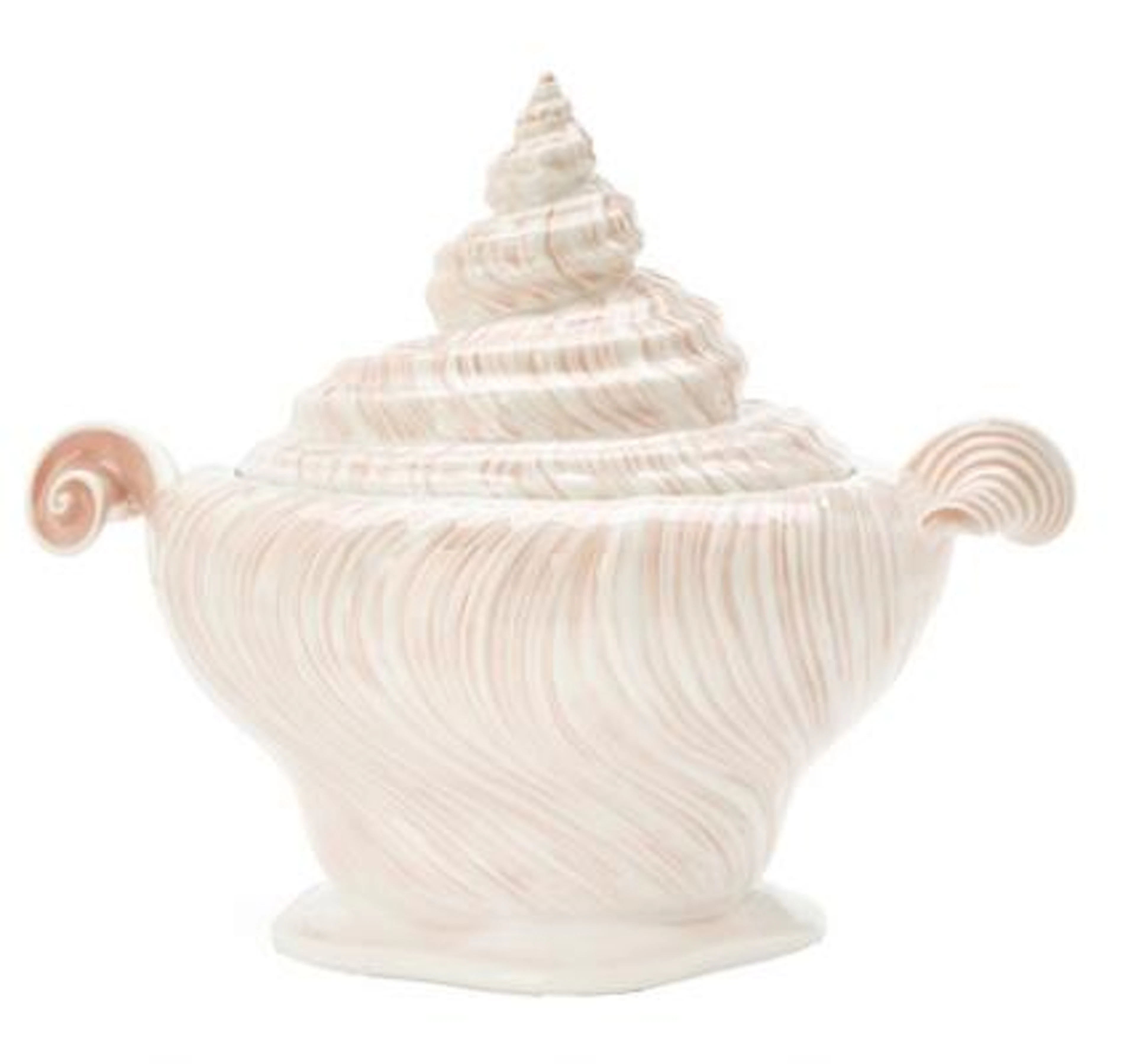 Arje Griegst: "Rose Triton". A porcelain tureen, decorated with pale