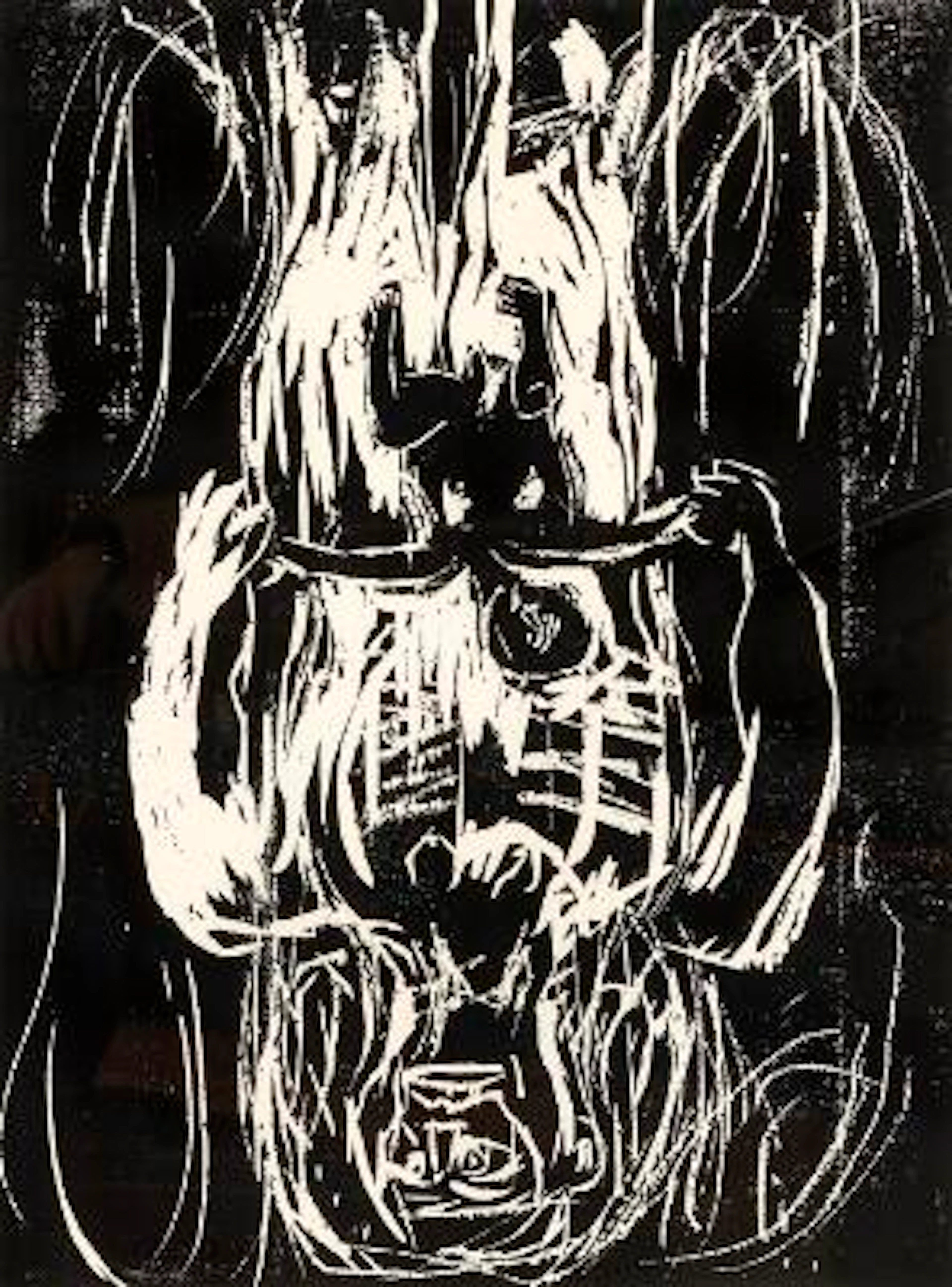 Georg Baselitz: Untitled (Mother and child), 1985. Signed G. Baselitz