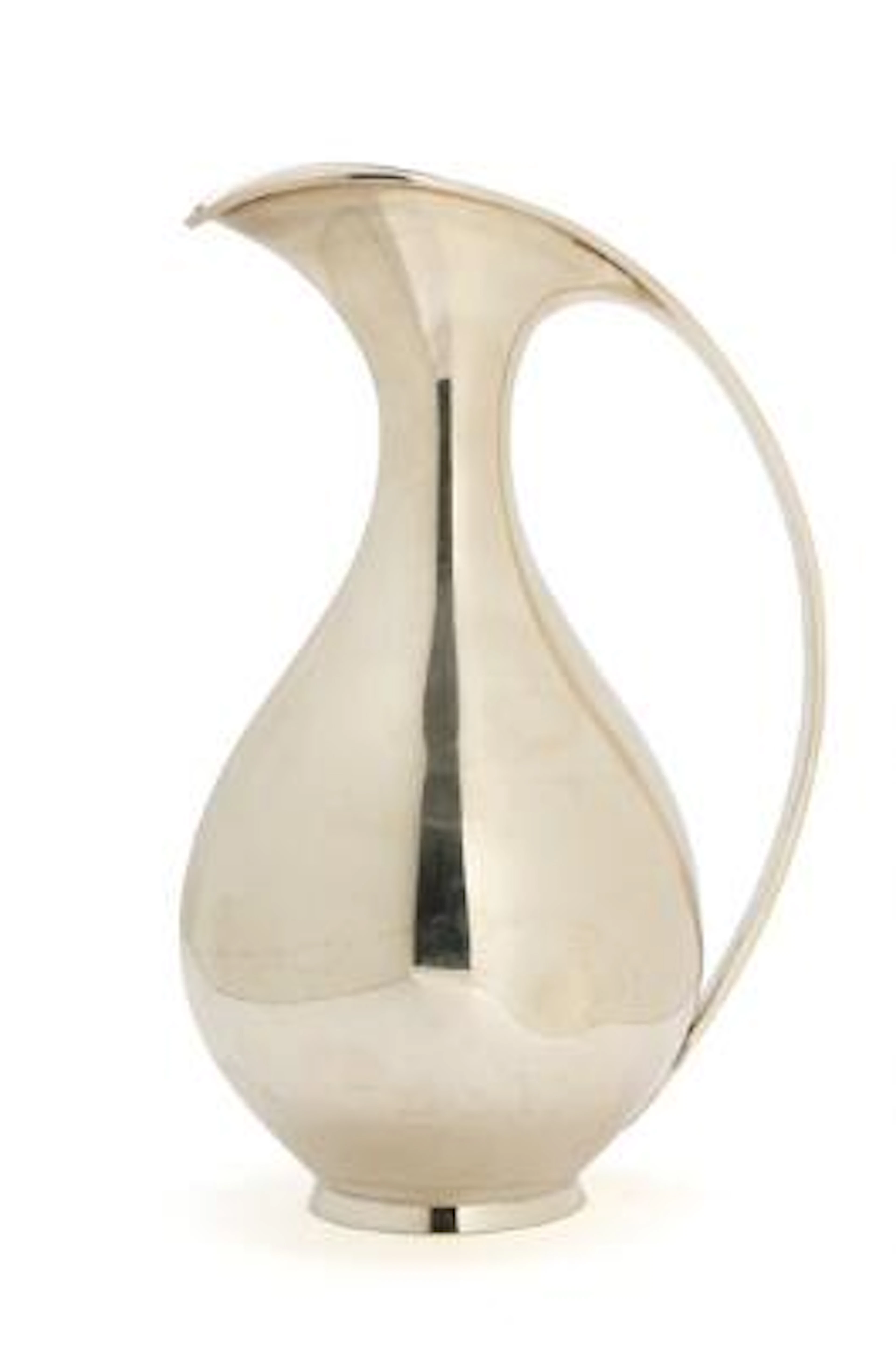 Kay Fisker: Sterling silver pitcher with smooth surface. Manufactured