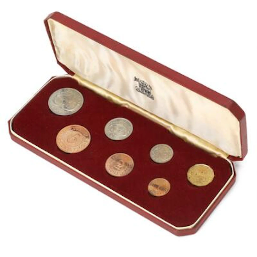 Seychelles, 1969 Proof Coin Set, 1 Cent - 1 Rupee, Cased ~ Royal Mint