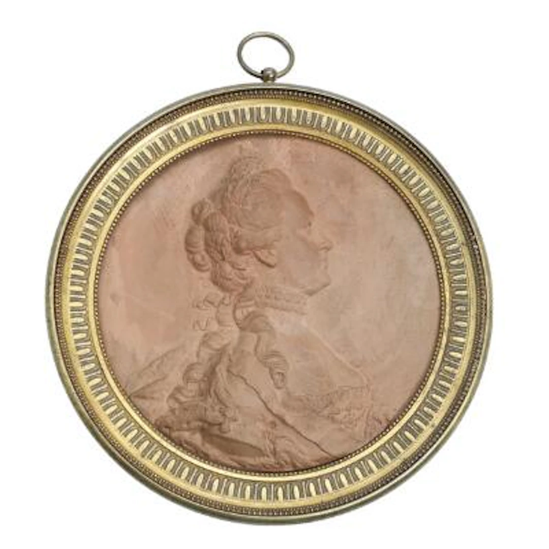 Terracotta plaque with wax seal on the reverse. Late 18th century.