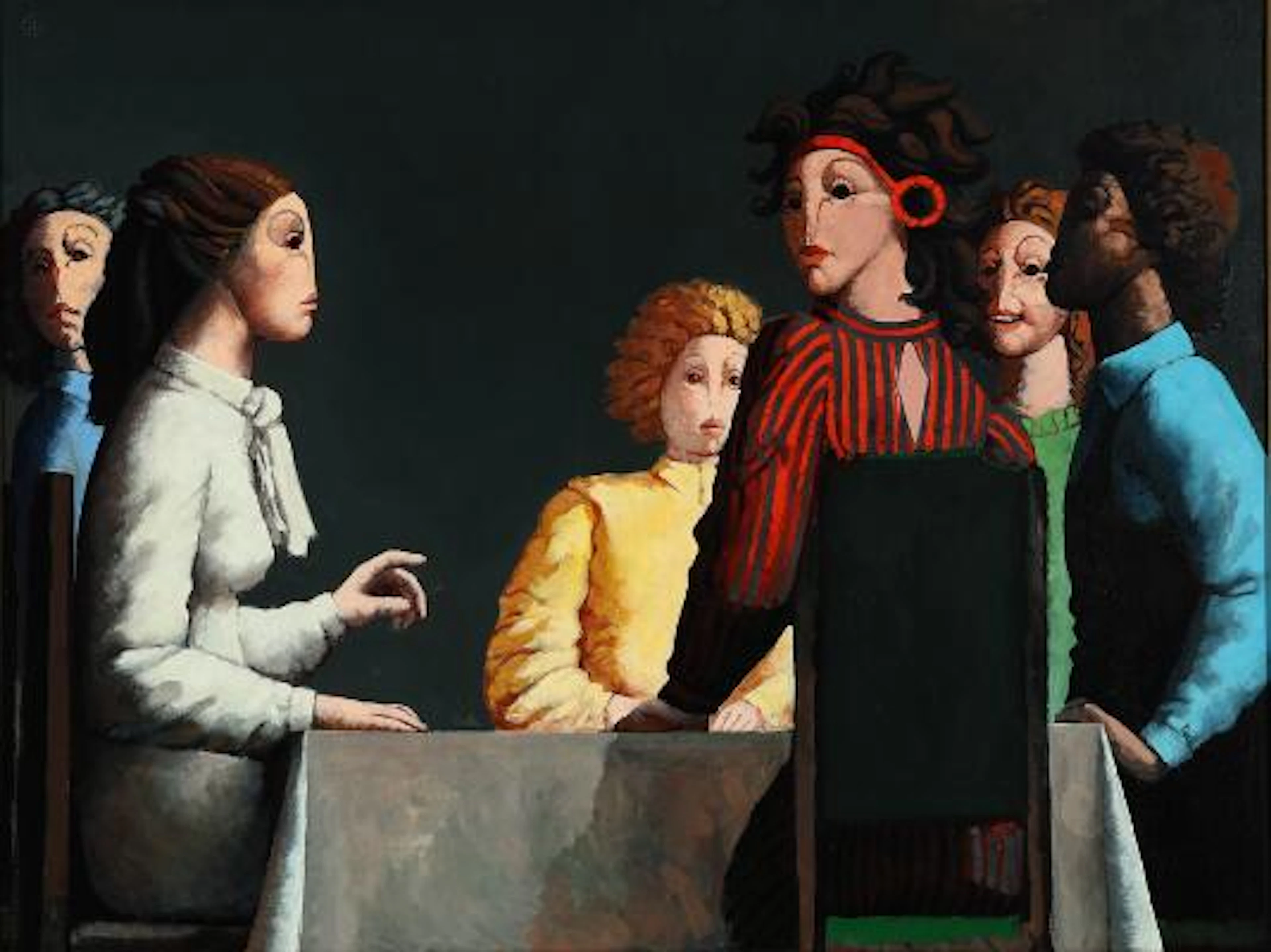 José Herrera: "Le Discours philanthropique de Madame", 1992. Signed