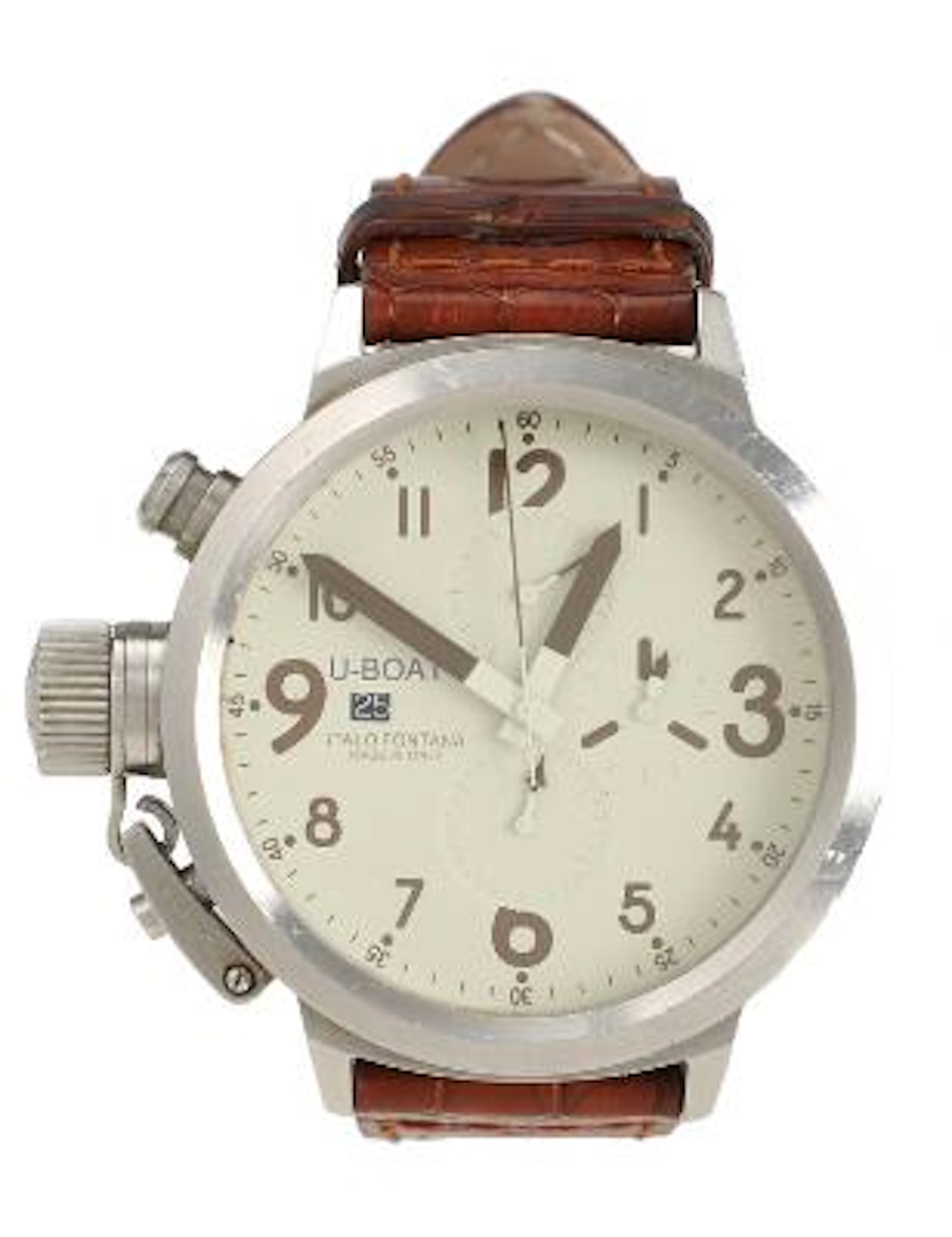 U-Boat: Model Italo Fontana of steel. Ref. U-7750/50. Mechanical movement