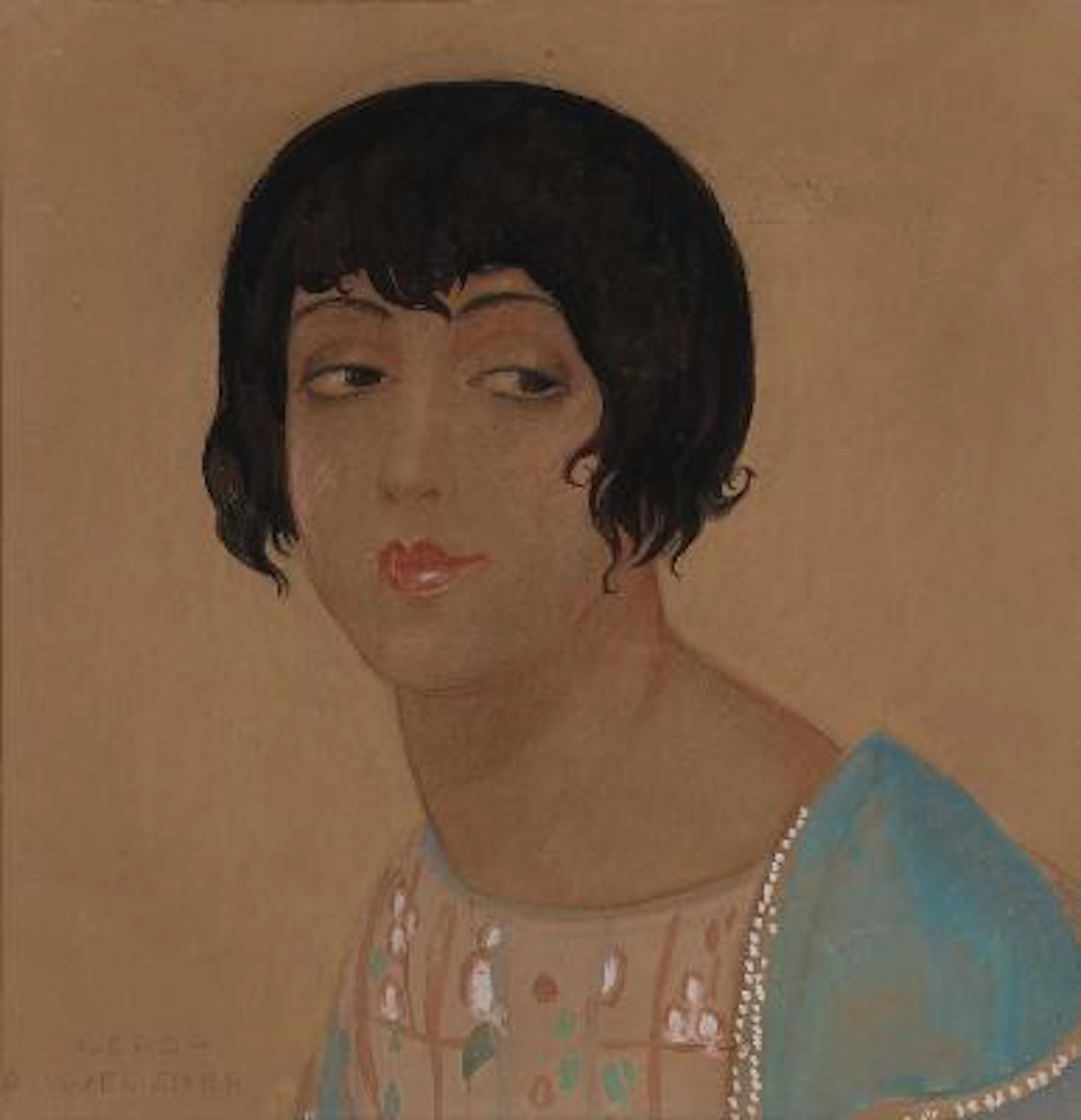 Gerda Wegener: "En Spanierinde". A Spanish woman. Signed Gerda Wegener.