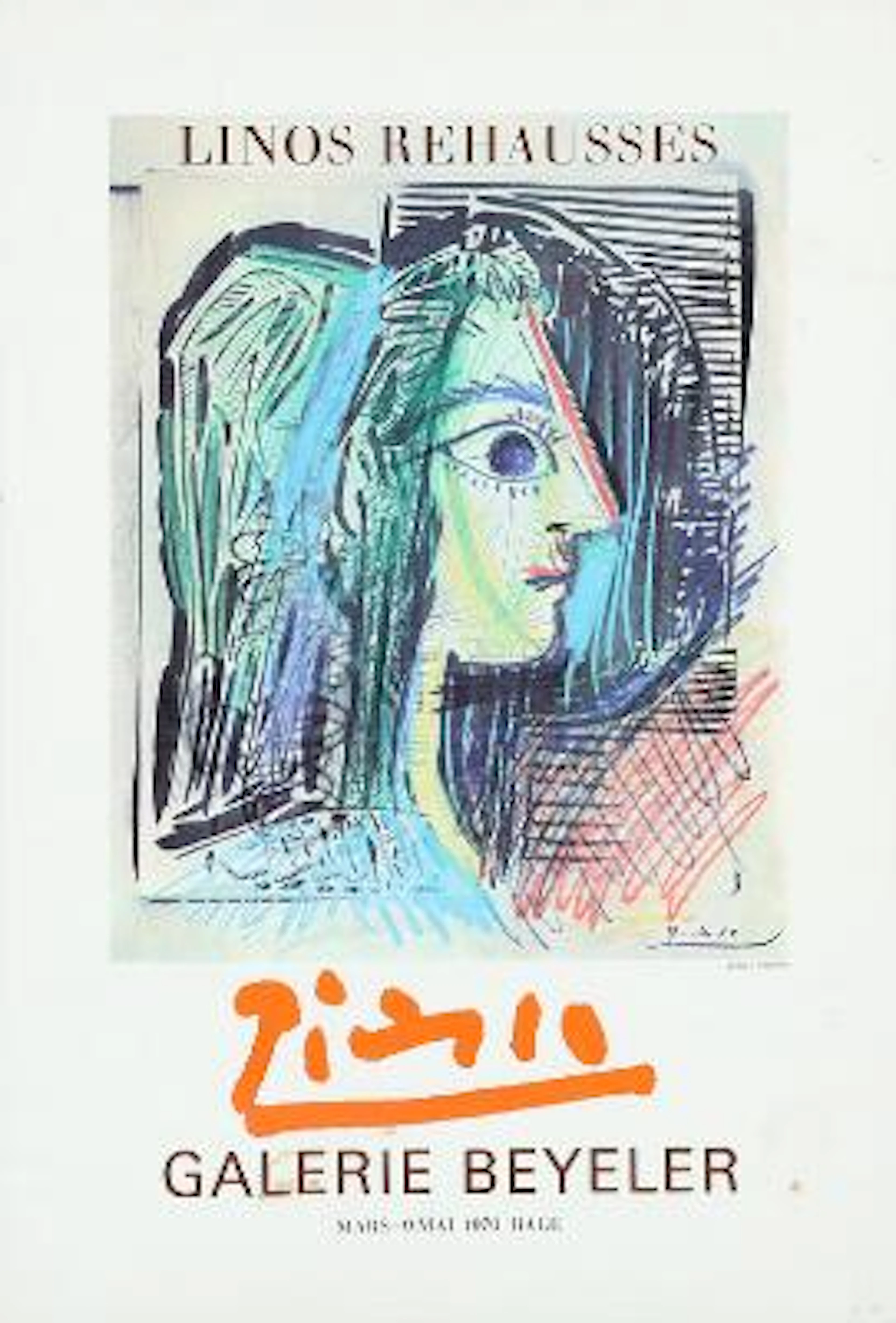 Pablo Picasso: Gallerie Beyerler Exhibition, Basel Switzerland 1970.