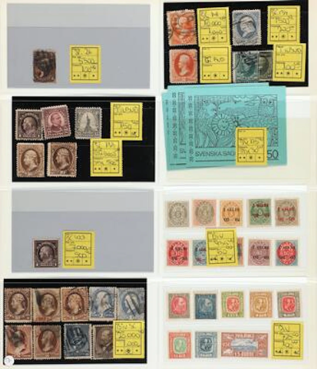 World. Fine lot in 4 SAFE sales albums from a former stamp dealer.