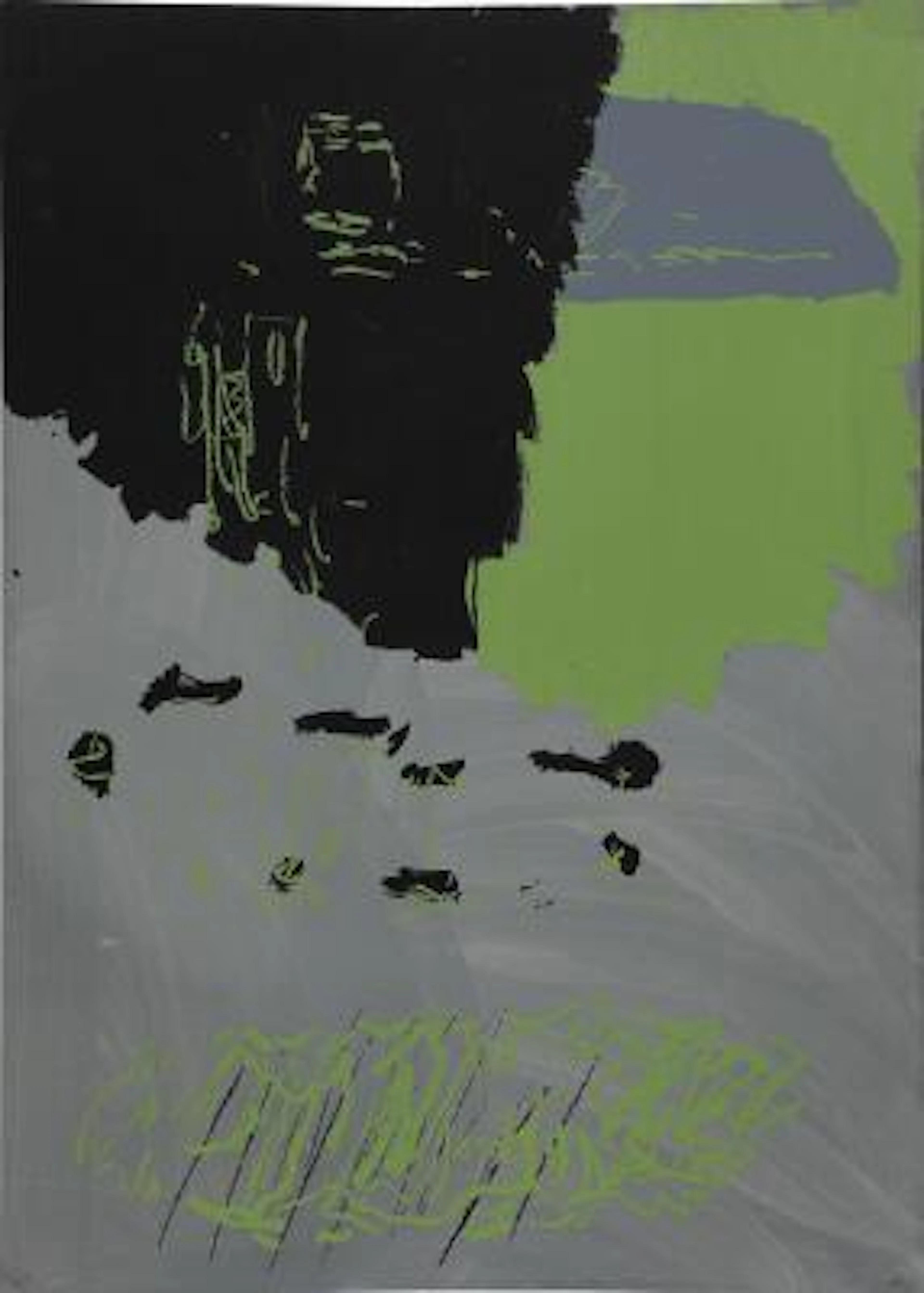 Per Kirkeby: Untitled. "Hansen-tryk". Signed PK 09, bat. Edition of