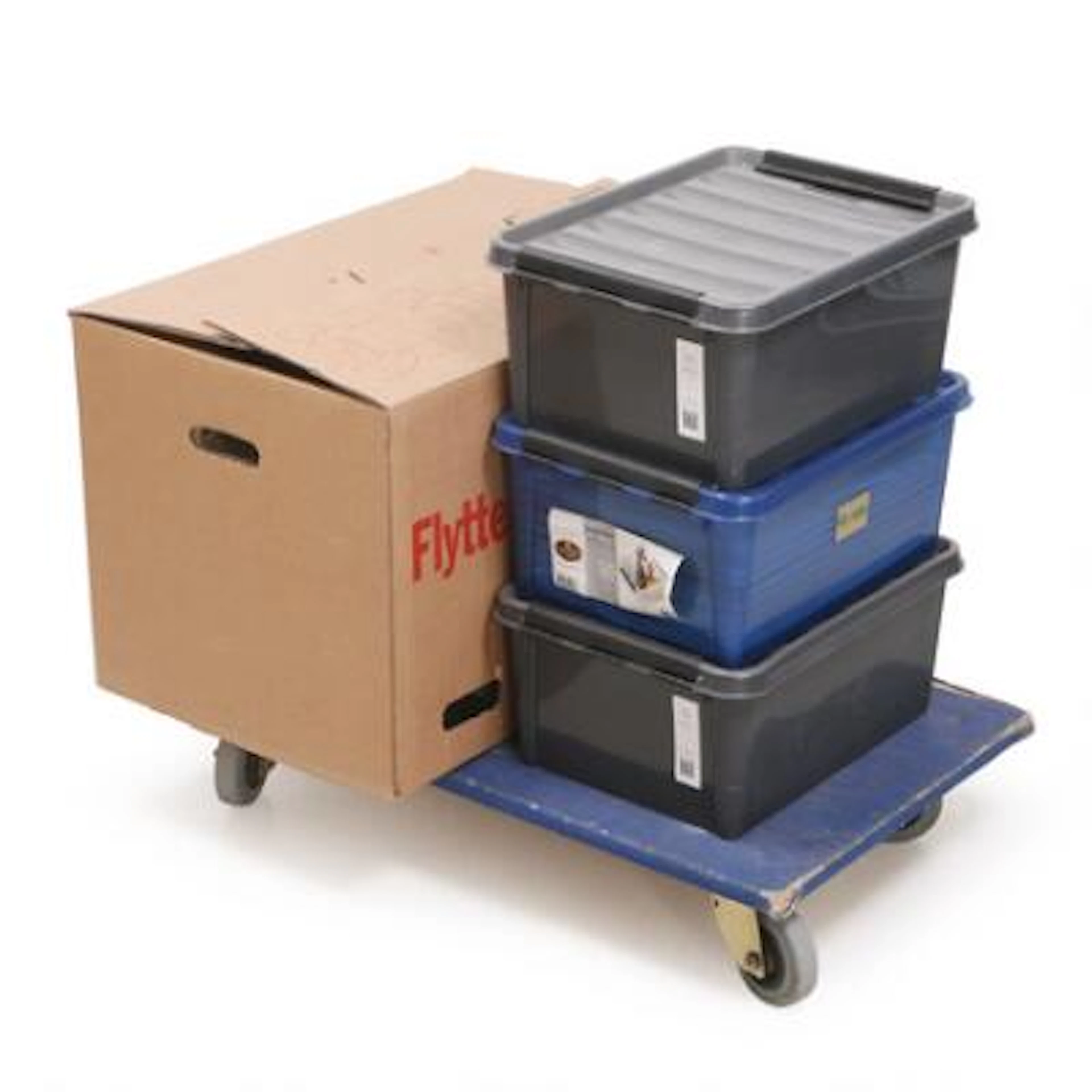 Clearance. Original accumulation in a large box and 3 plastic boxes.