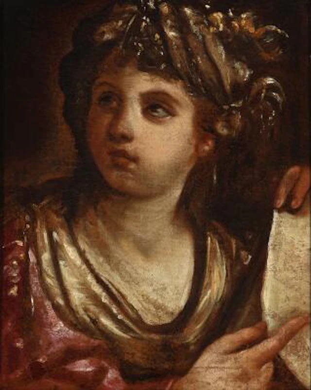 Painter unknown, 17th–18th century.: Portrait. Unsigned. Oil on canvas.