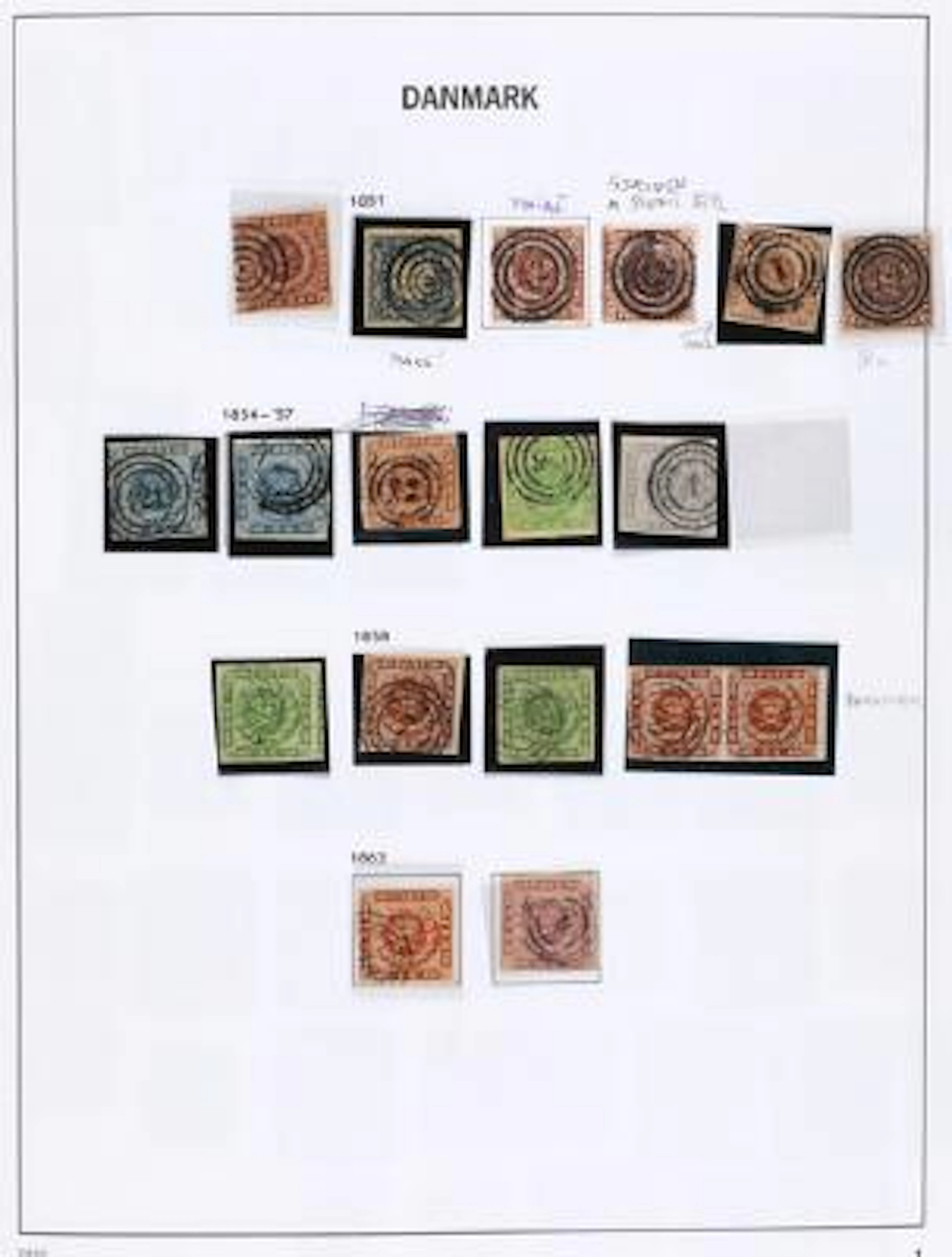 Denmark. 1851-2004. Most interesting collection with lots of better