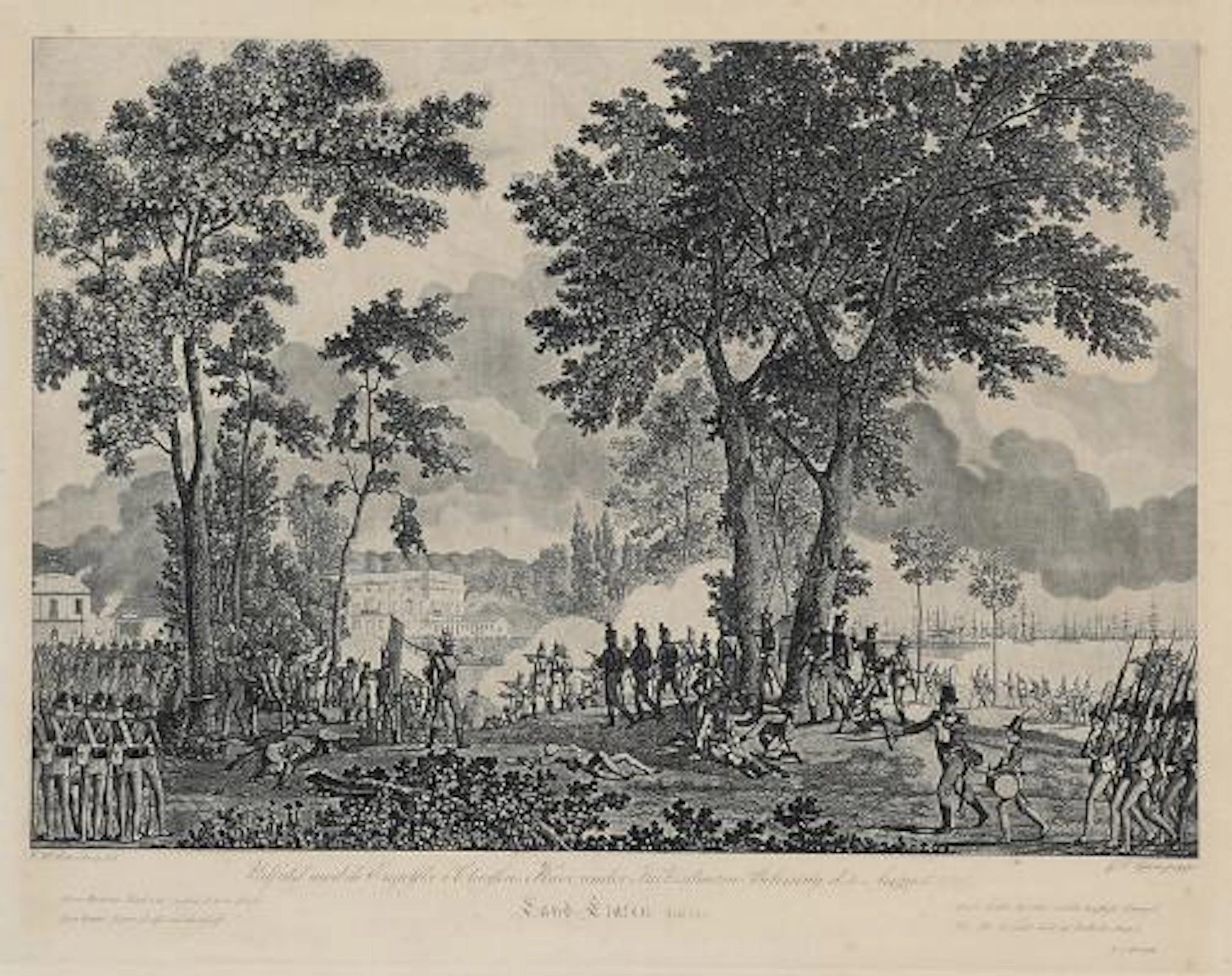 G. L. Lahde (after Eckersberg): From the Danish-English war in Copenhagen