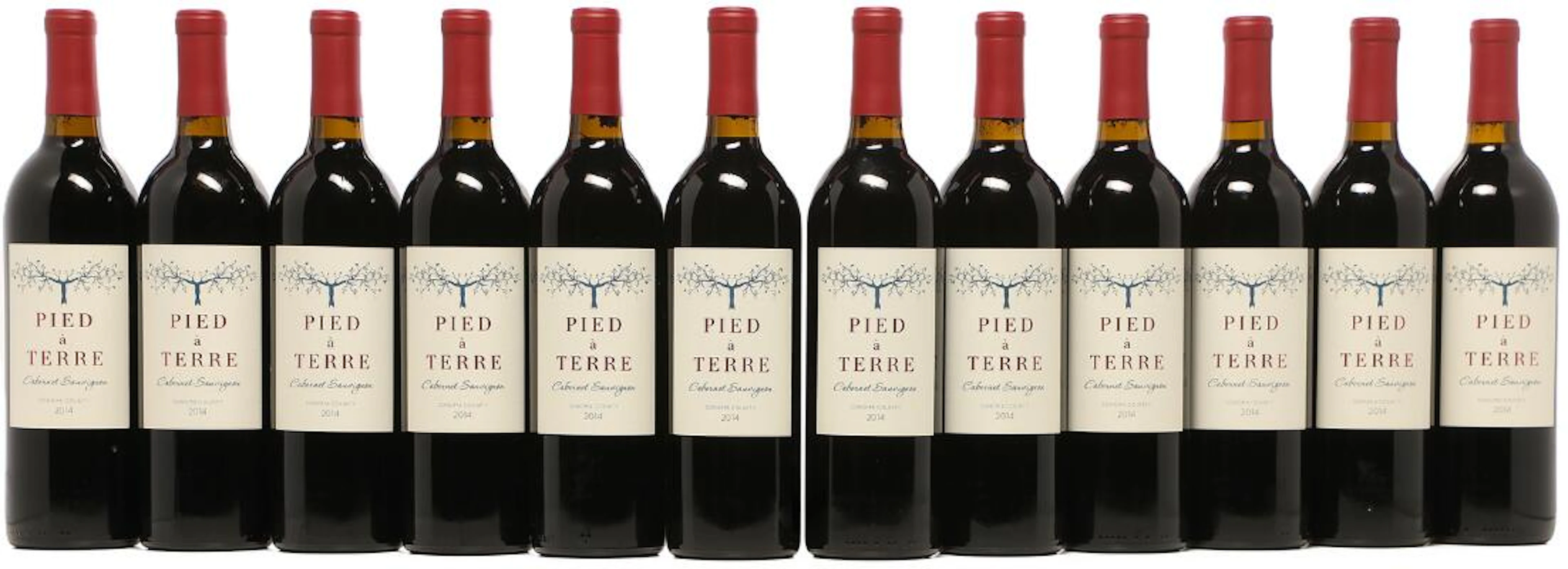 12 bts. Cabernet Sauvignon, Pied à Terre 2014 A (hf/in). – Bruun Rasmussen