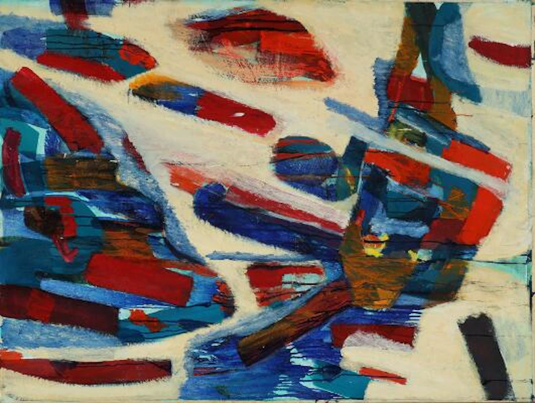 Gitte Hauptmann: Untitled. Inscribed on the reverse. Oil on canvas.