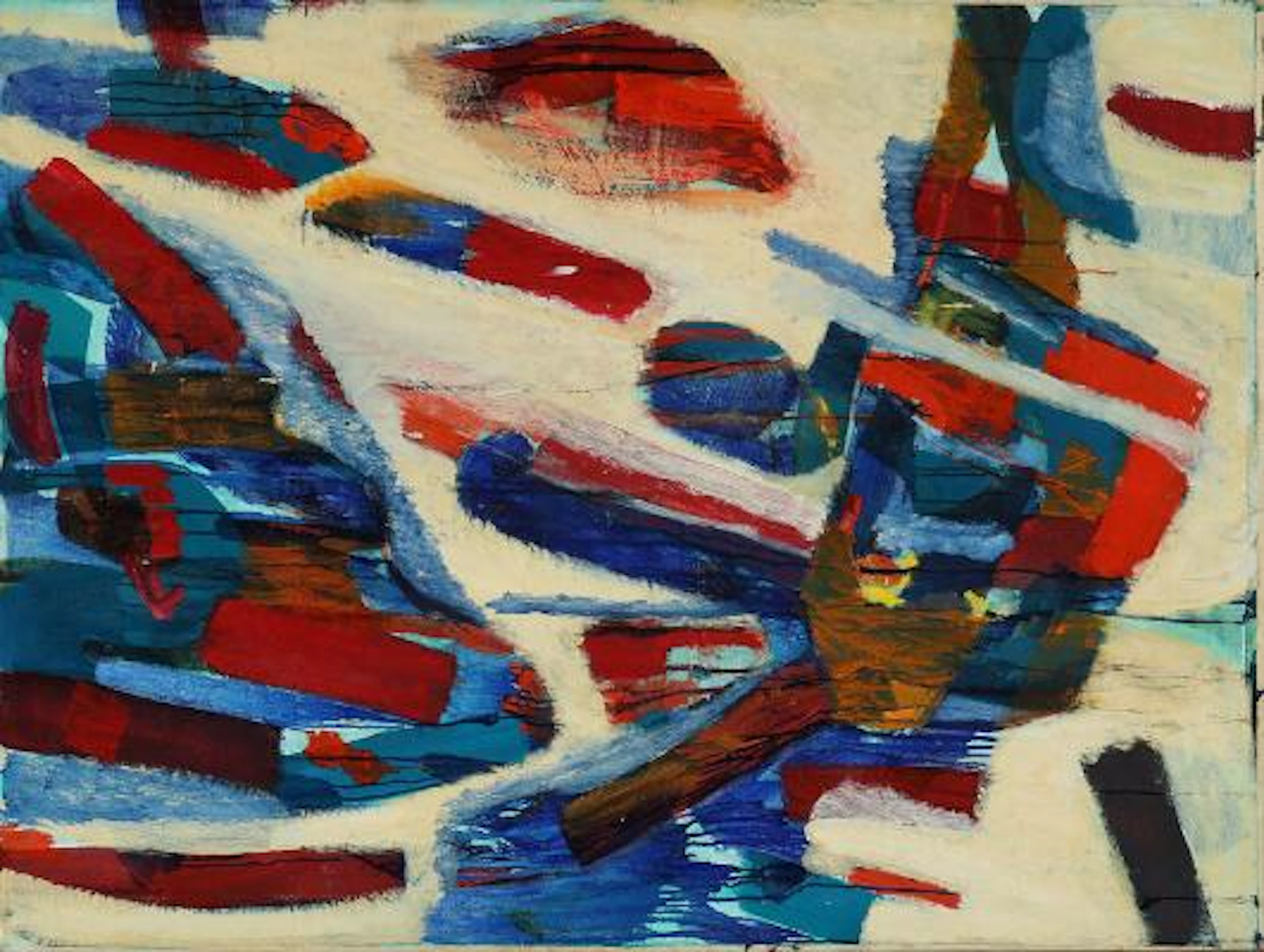Gitte Hauptmann: Untitled. Inscribed on the reverse. Oil on canvas.