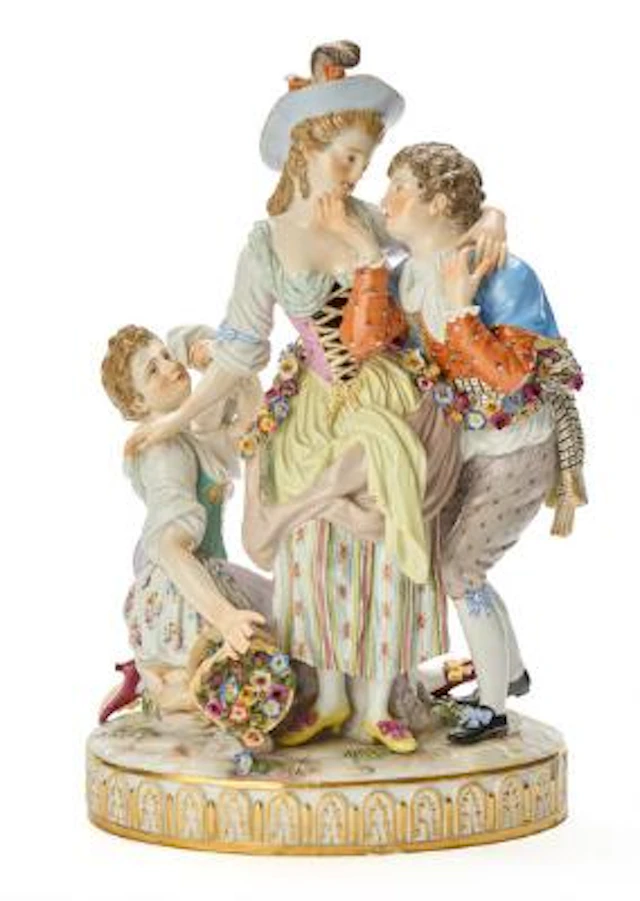 Meissen porcelain figure. Model J49 after J.C. Schönheit. The second