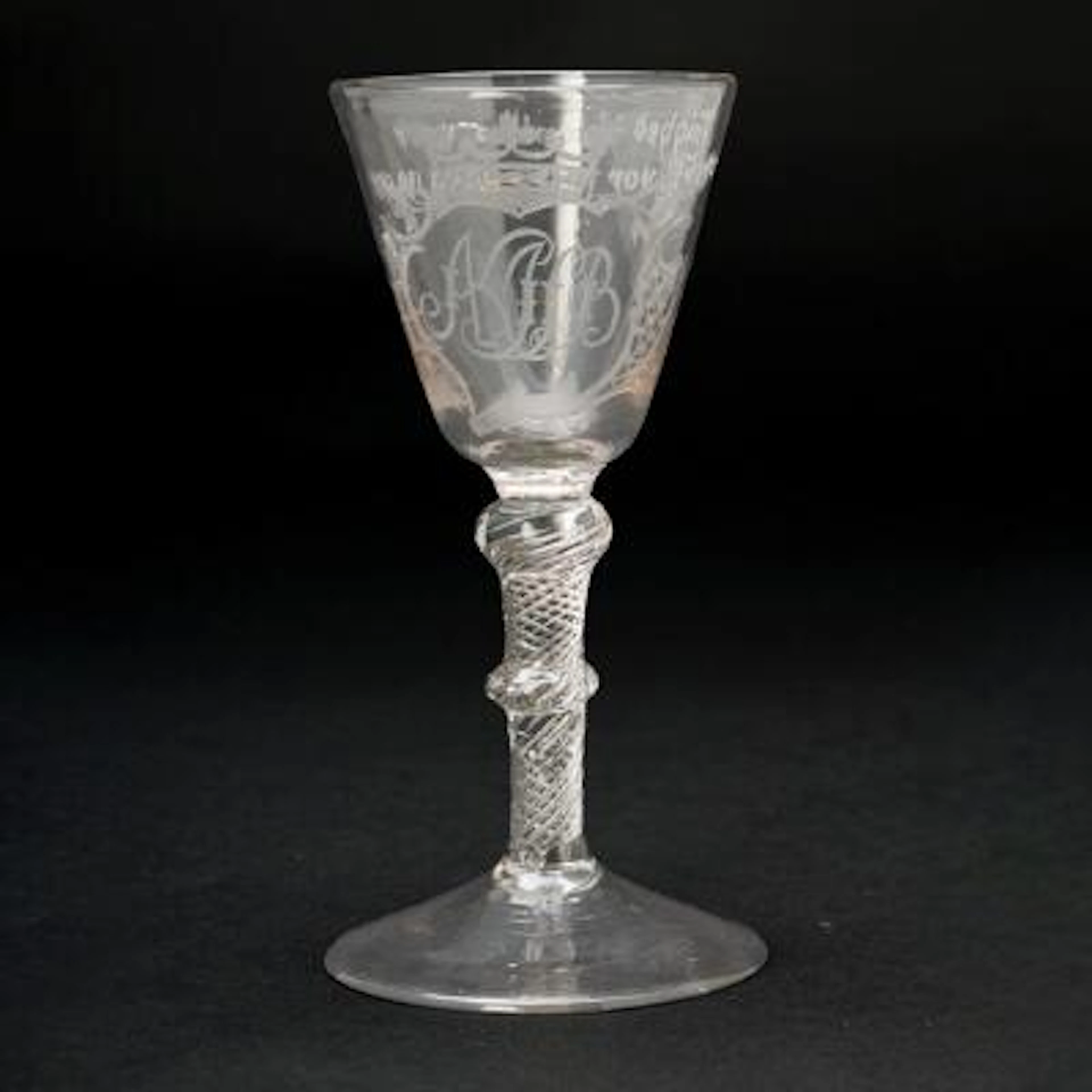 Nøstetangen “Chrystal Desert” with greyish tinted. Norway, 1760-1775.