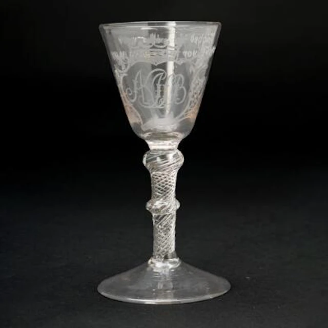 Nøstetangen “Chrystal Desert” with greyish tinted. Norway, 1760-1775.