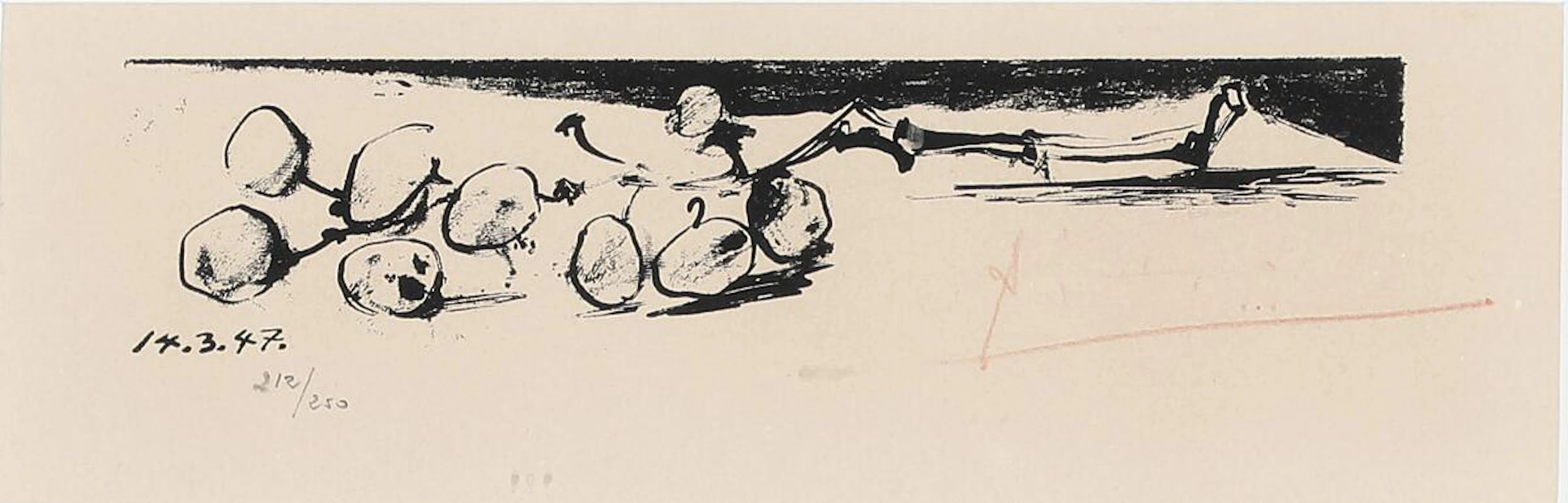 Pablo Picasso: "La Petite Grappe". Signed Picasso in red, 212/250.