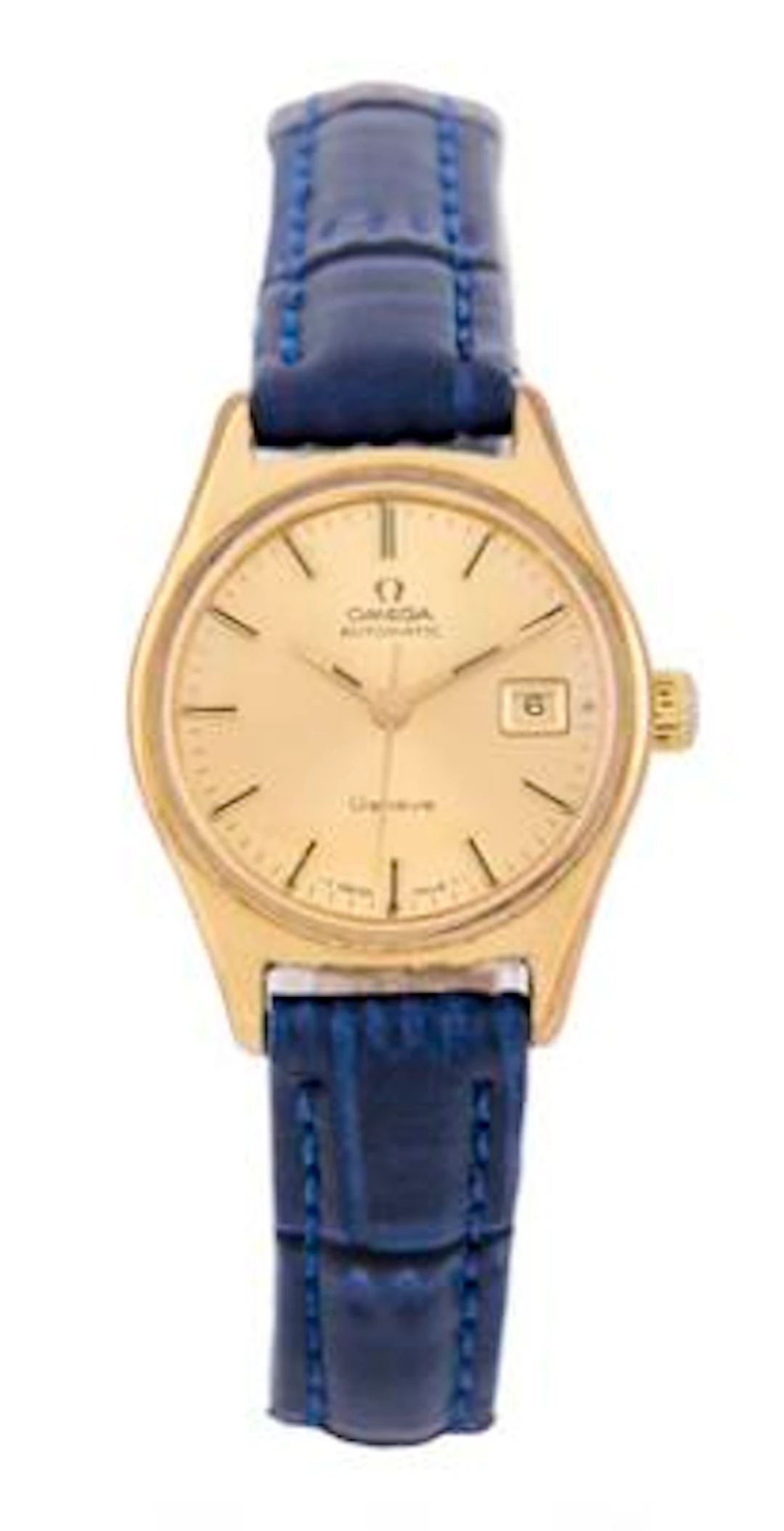 Omega: Genève of gold-plated steel, ref. 566.036. Mechanical movement