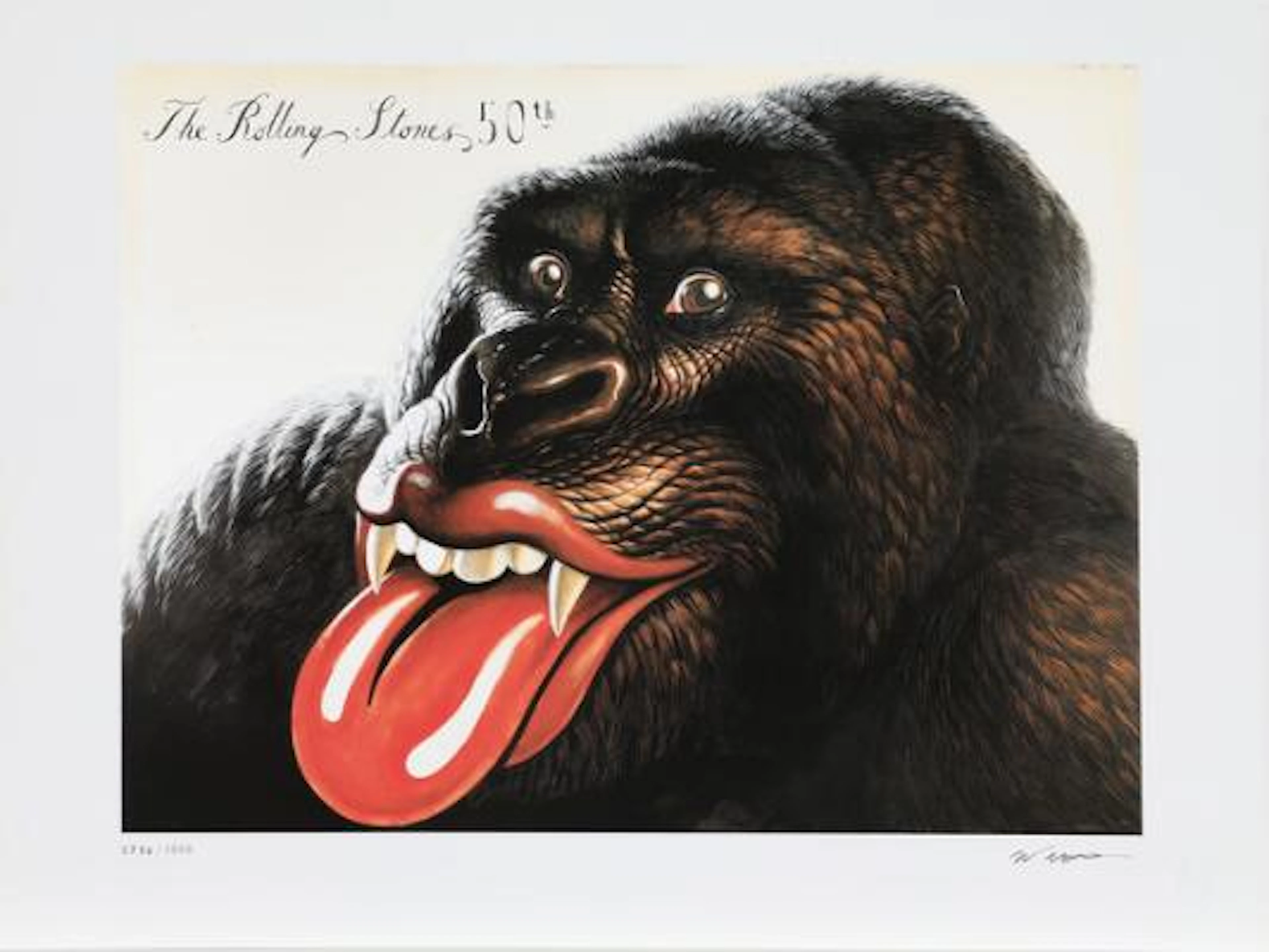 Walton Ford: The Rolling Stones 50th. Signed W. Ford, 0736/1000. Lithograph