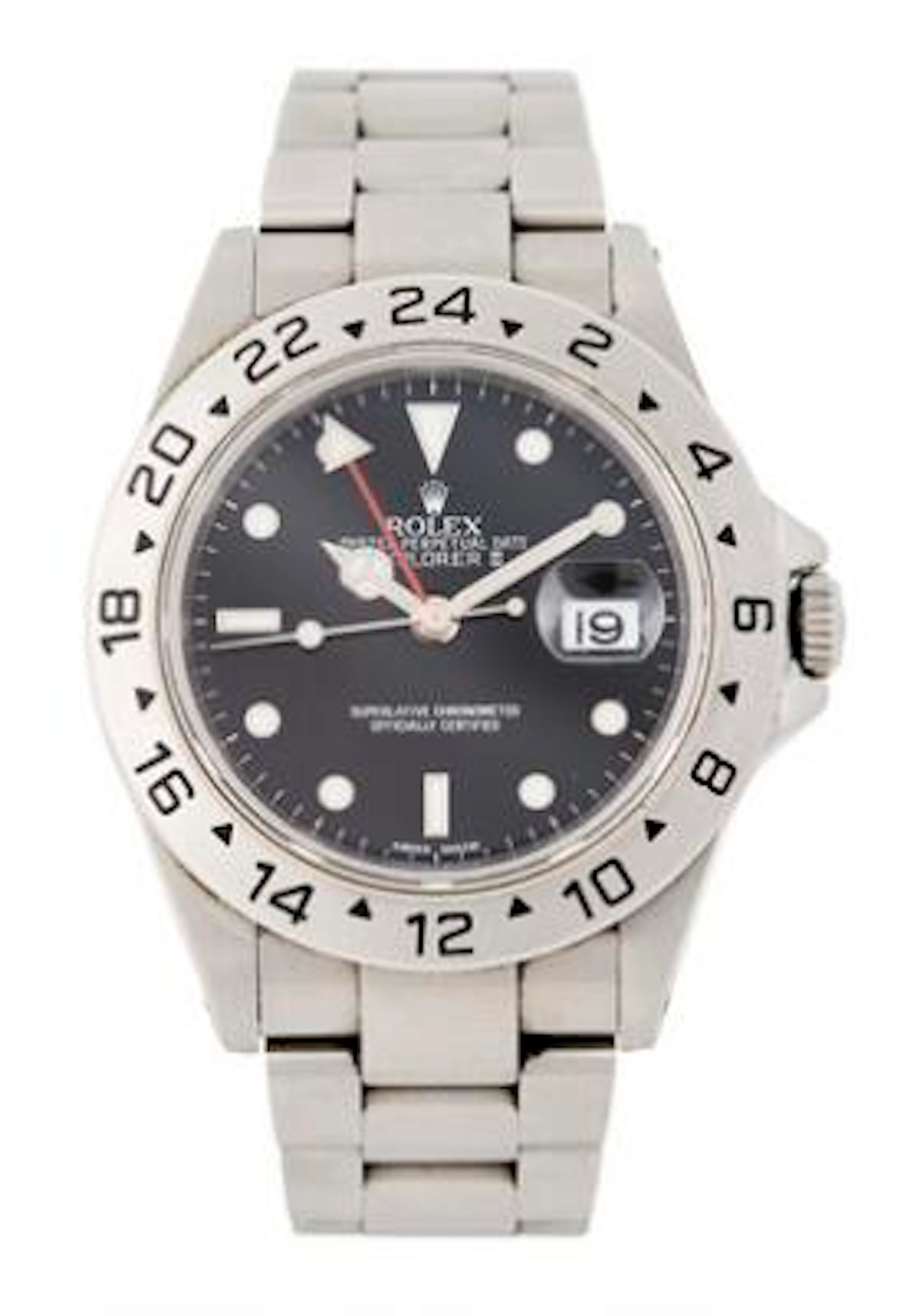 Rolex: Explorer II of steel, ref. 16570. Mechanical movement with