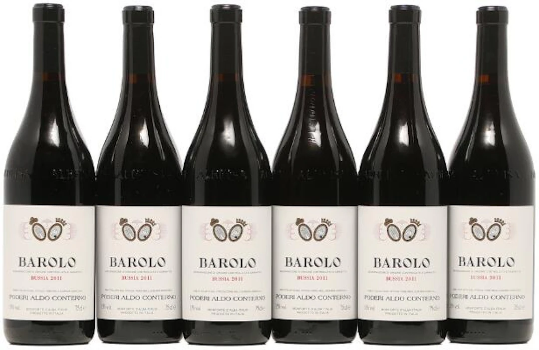 6 bts. Barolo "Bussia", Aldo Conterno 2011 A (hf/in). Owc. – Bruun