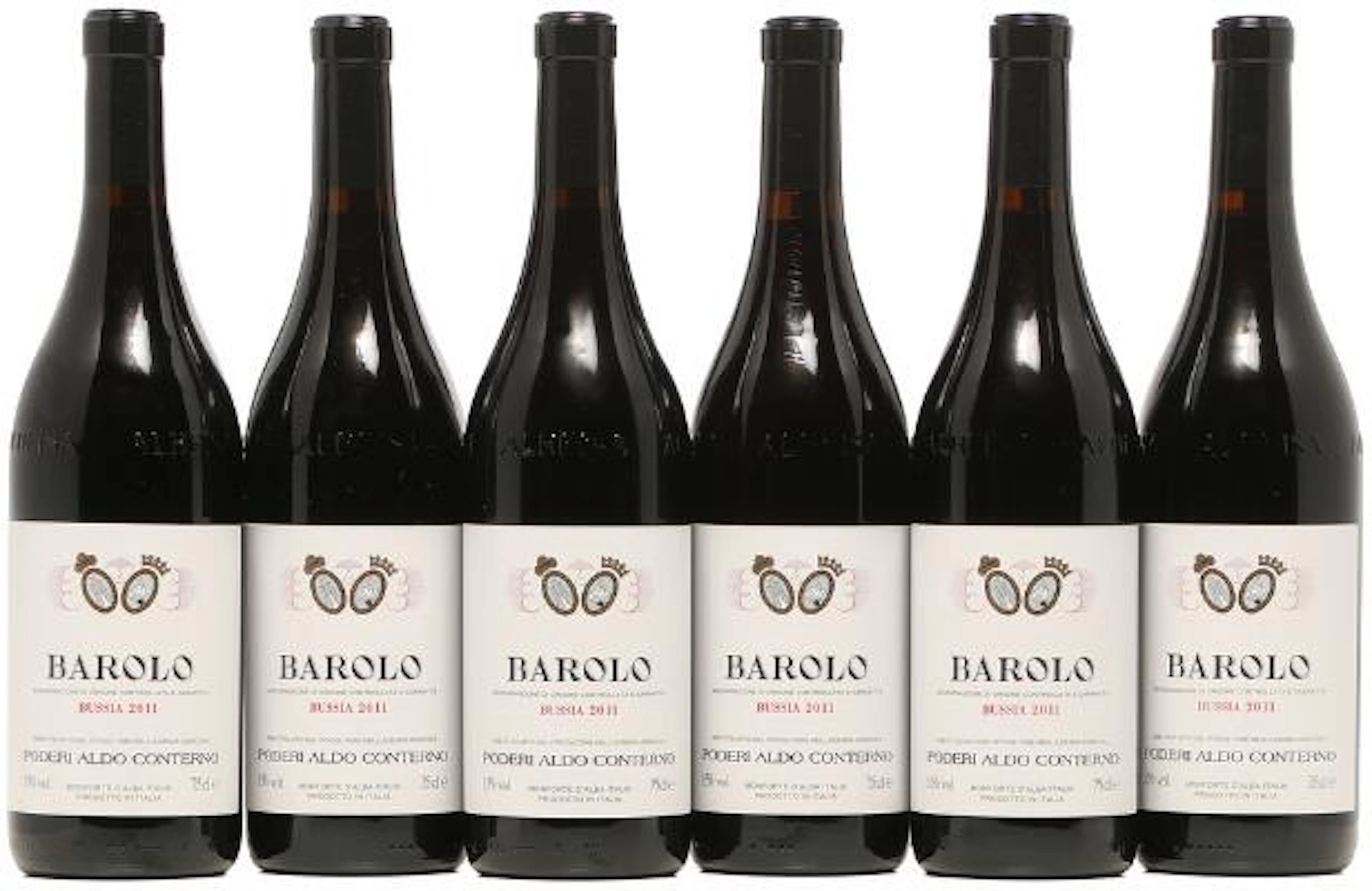 6 bts. Barolo "Bussia", Aldo Conterno 2011 A (hf/in). Owc. – Bruun